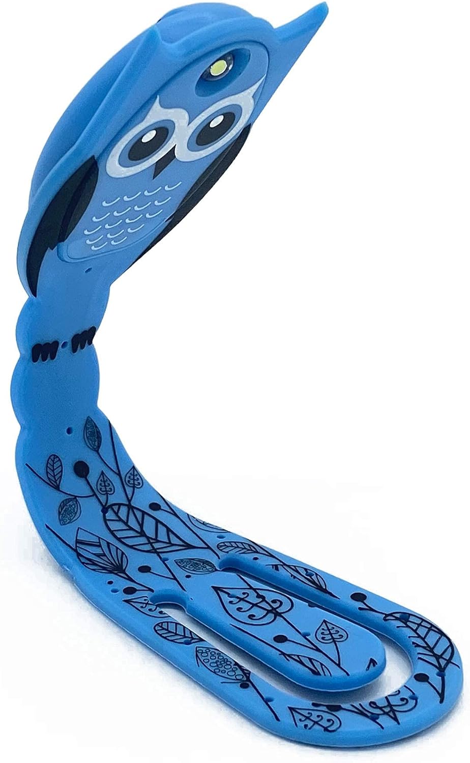 Gifts for Readers & Writers Book Light for Kids, Clip On Reading Light for Bed, 2in1 Flexilight Pals & Bookmark, Small & Lightweight with a Soft Glow, 2 Batteries Included, Owl