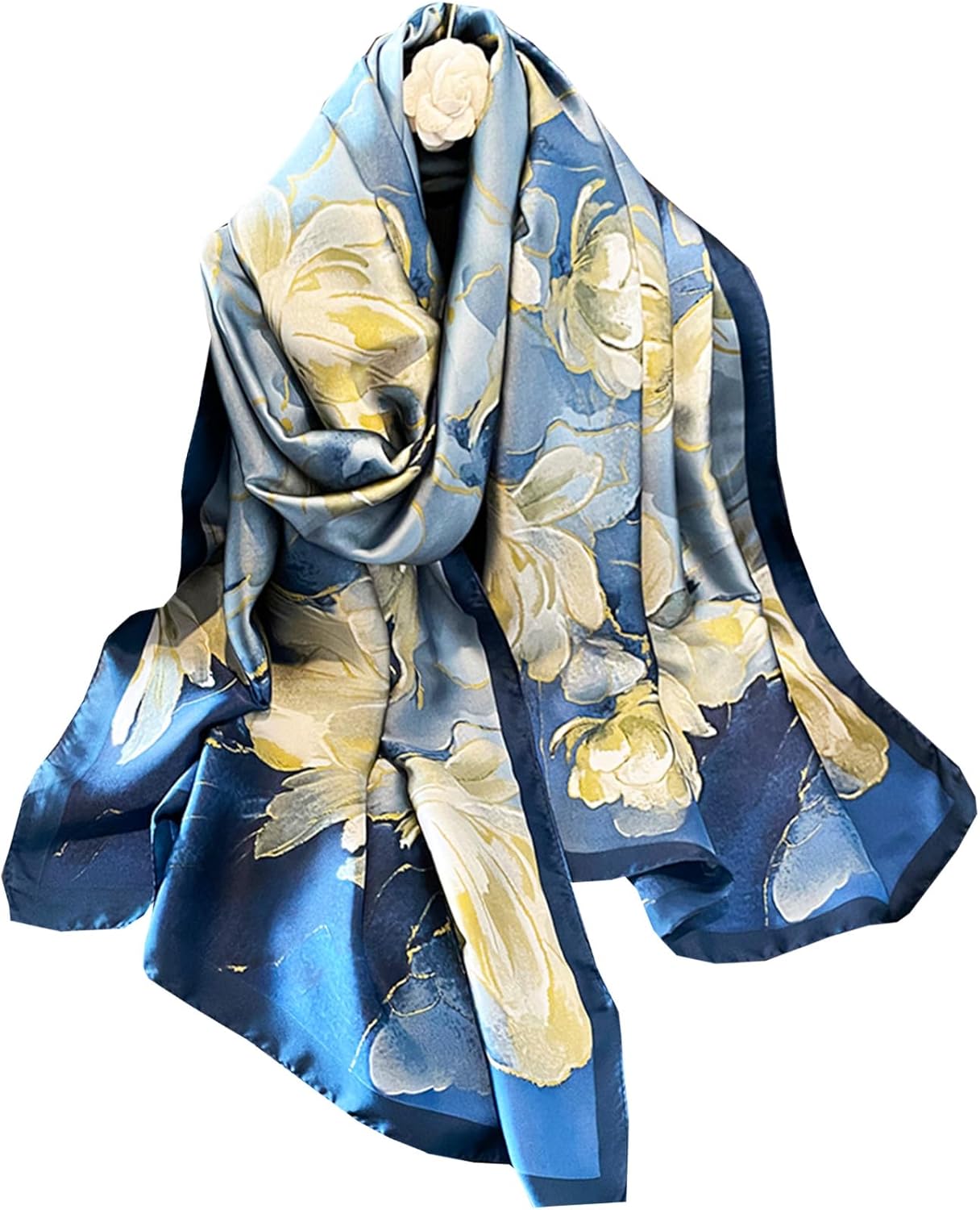 Dress Scarves Shawl Wraps Long Silky Scarf for Women Dressy Fashion Lightweight for Decorative Formal Evening Gowns