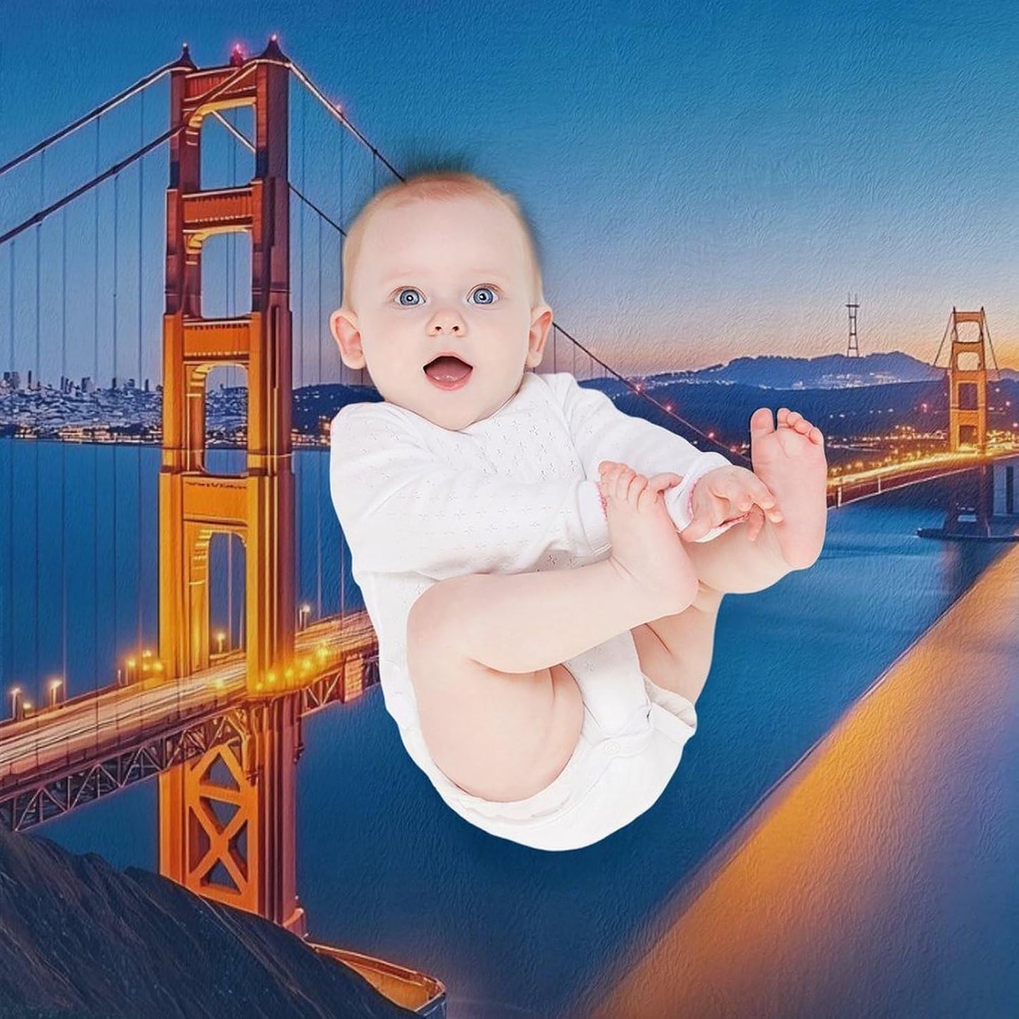San Francisco The Bridge Throw Blanket for Couch Bed Plush Cozy Fuzzy Flannel Blanket for All Season 55"x70"
