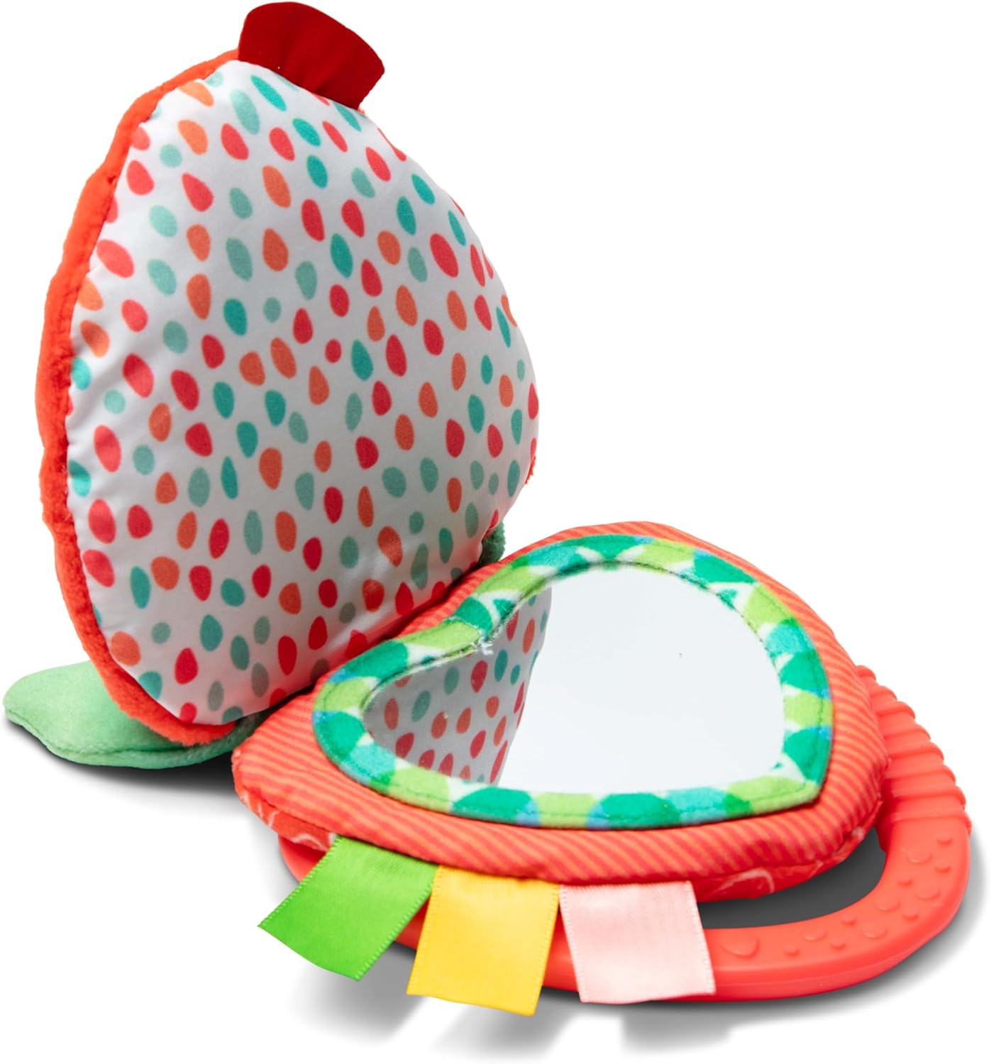 Melissa & Doug Peek-a-Boo Berry Take-Along Toy with Teether, Clip-On Stroller Toy for Baby Ages 12m+