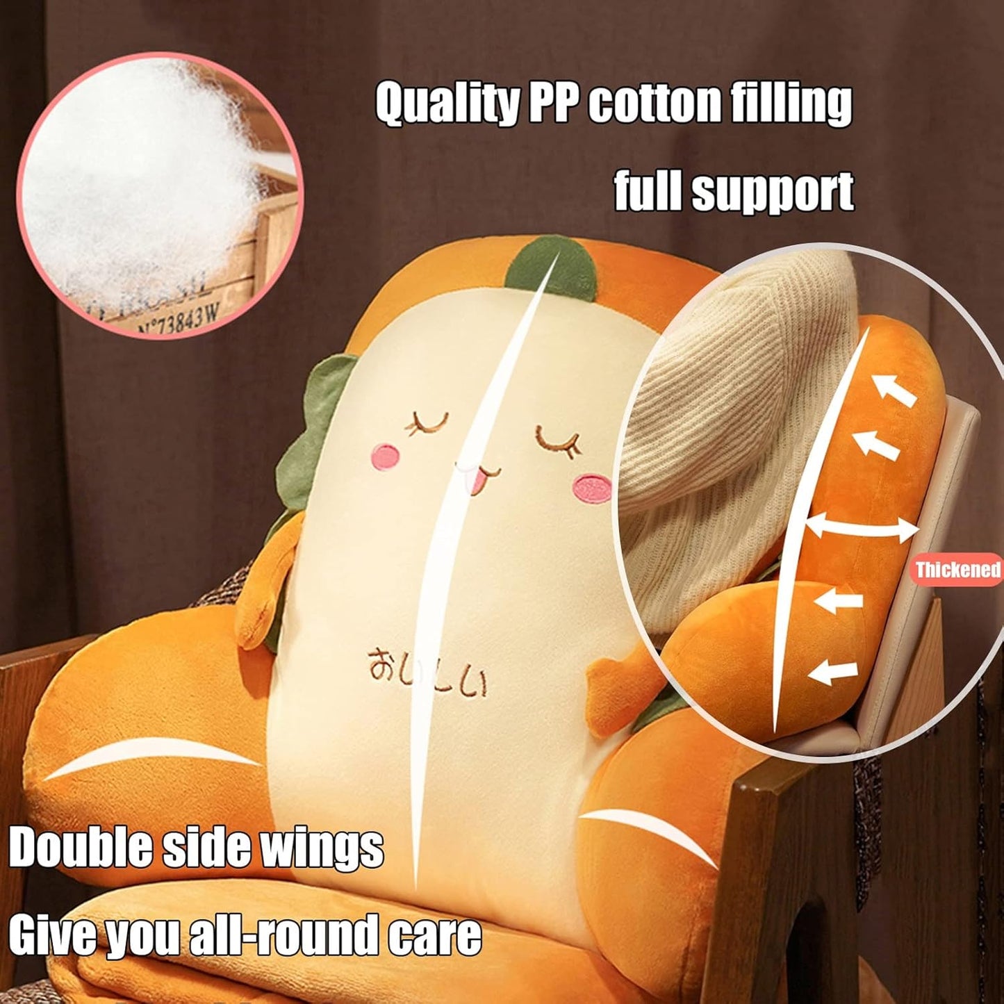 Wedge Reading Pillow with Arm,Large Adult Backrest Lumbar Support Cushion,Back Support for Sitting Up in Bed Lounge/Couch,Removable Cover（Optional Blanket）
