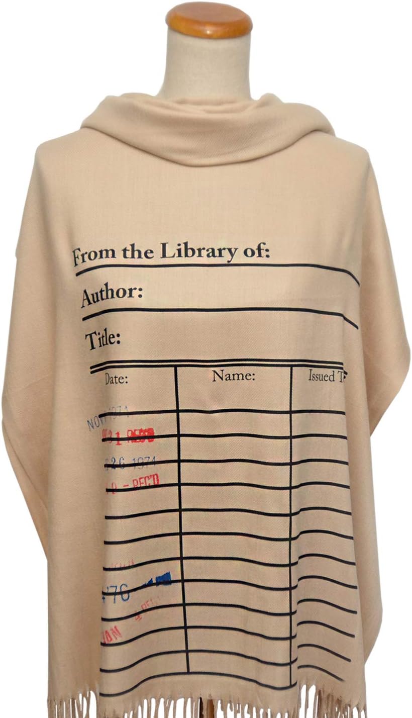 Universal Zone Library Card Scarf with Day Due Stamps