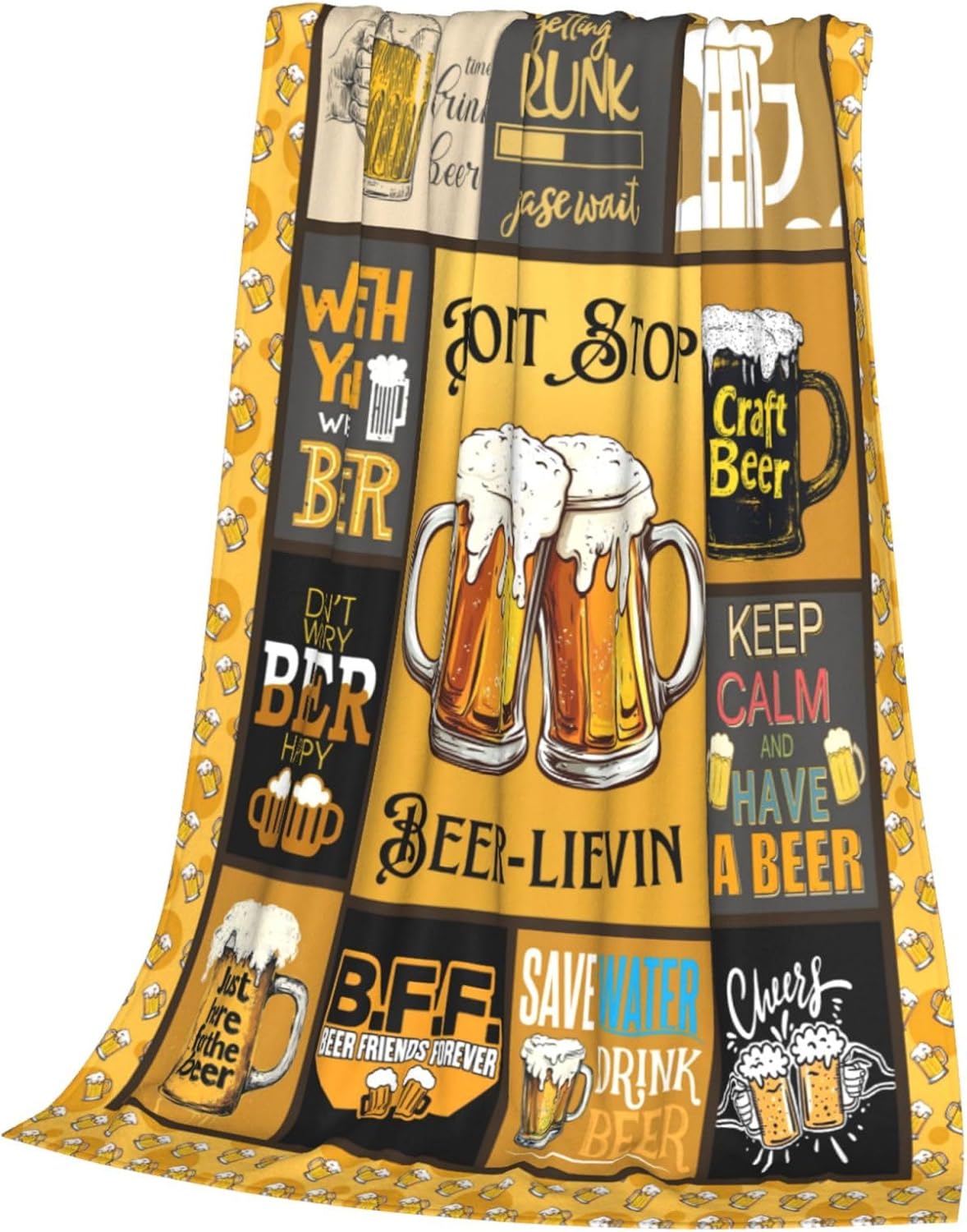Funny Blanket Cheer Throw Blankets Gifts for Men Women Super Soft Flannel Lightweight Fluffy Plush Fuzzy Fleece Blanket for Party Bed Sofa Bedding 40"X50"
