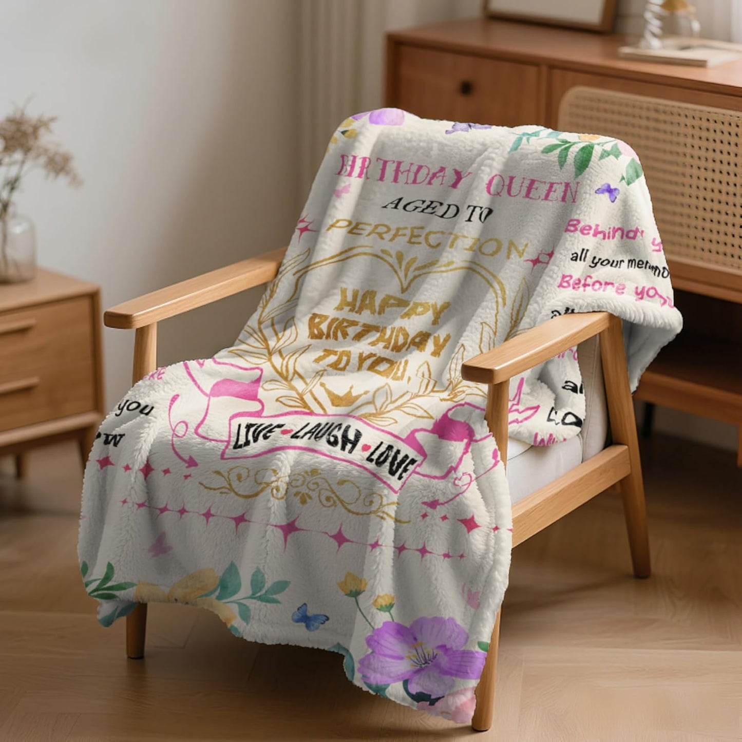Birthday Gifts for Women,Gifts for Her,Womens Birthday Gifts,Happy Birthday Gifts for Women,Womens Gifts for Birthday Blanket 50"X60"