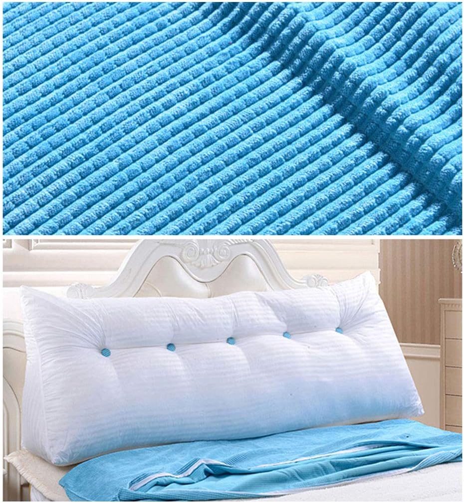 LQ Headboard Bedside Cushion Back Reading Backrest Cushion Sofa Soft Double Bed Waist Pad Pillow (Color : I Size : 135cm-4 Buckle)