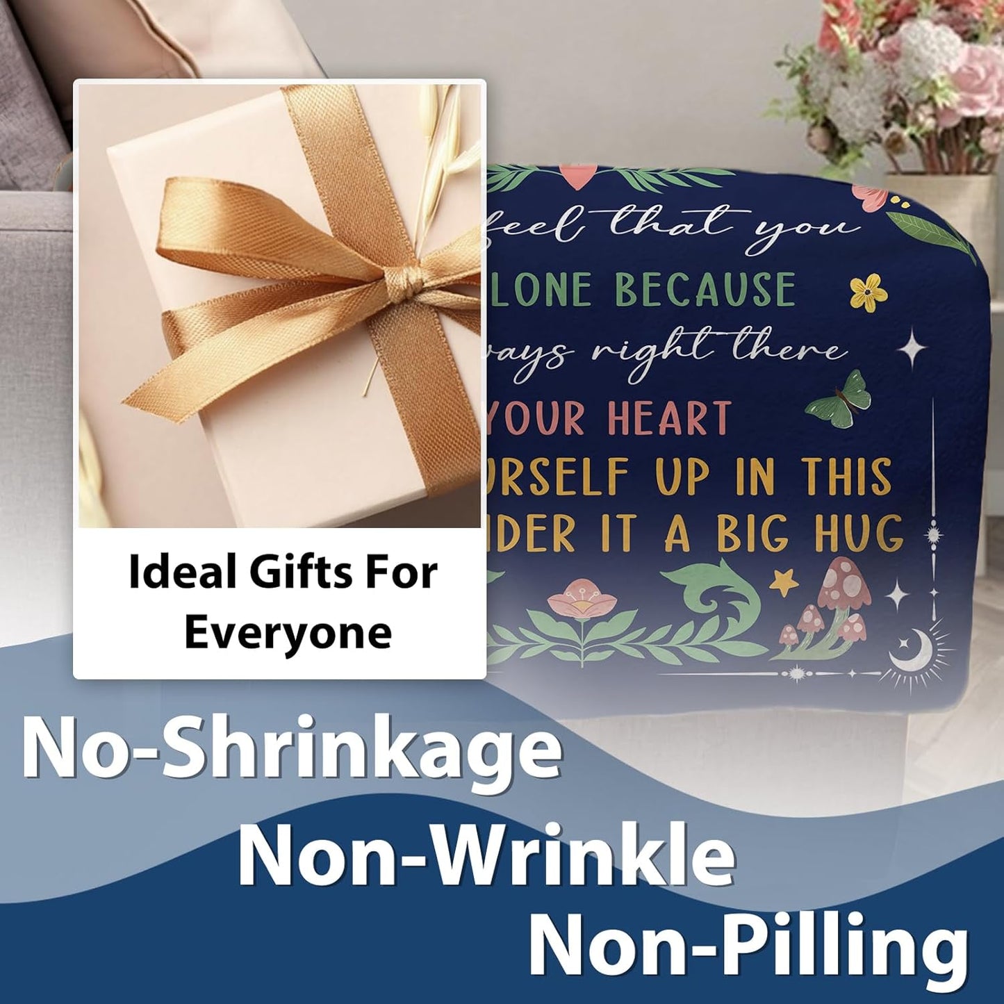 Gift for Sisters from Sis Brother Flannel Throw Blanket,to My Sister Ever Birthday Christmas Graduation Gift Ideas, Soft Bedding Sofa Blanket Present for Girls Women 50'' x 60''