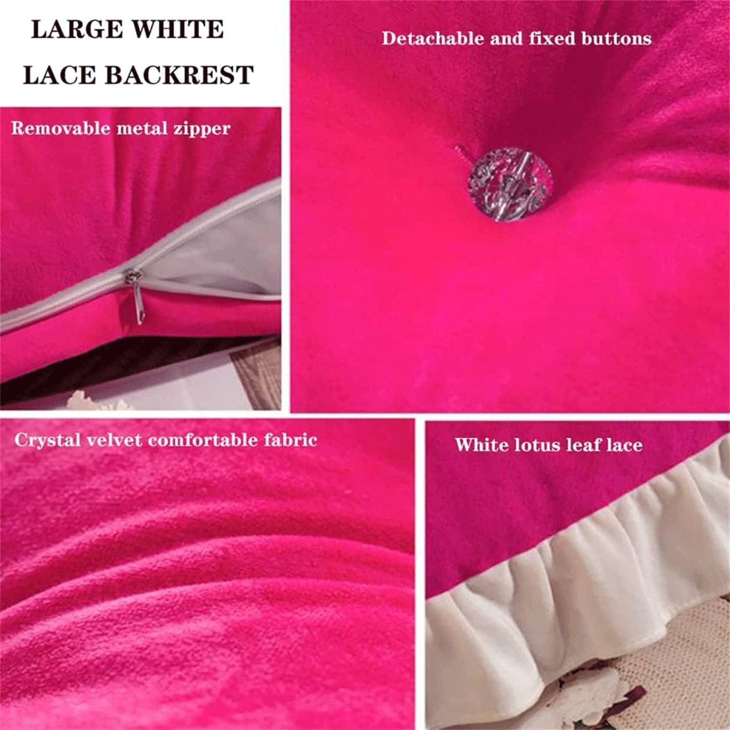 Solid Color Headboard Pillow,Cushion Reading Pillow Large Bolster Positioning Support Wedge Pillow Removable Cover(Size:180x20x60cm(70x7.8x23.6),Color:D)