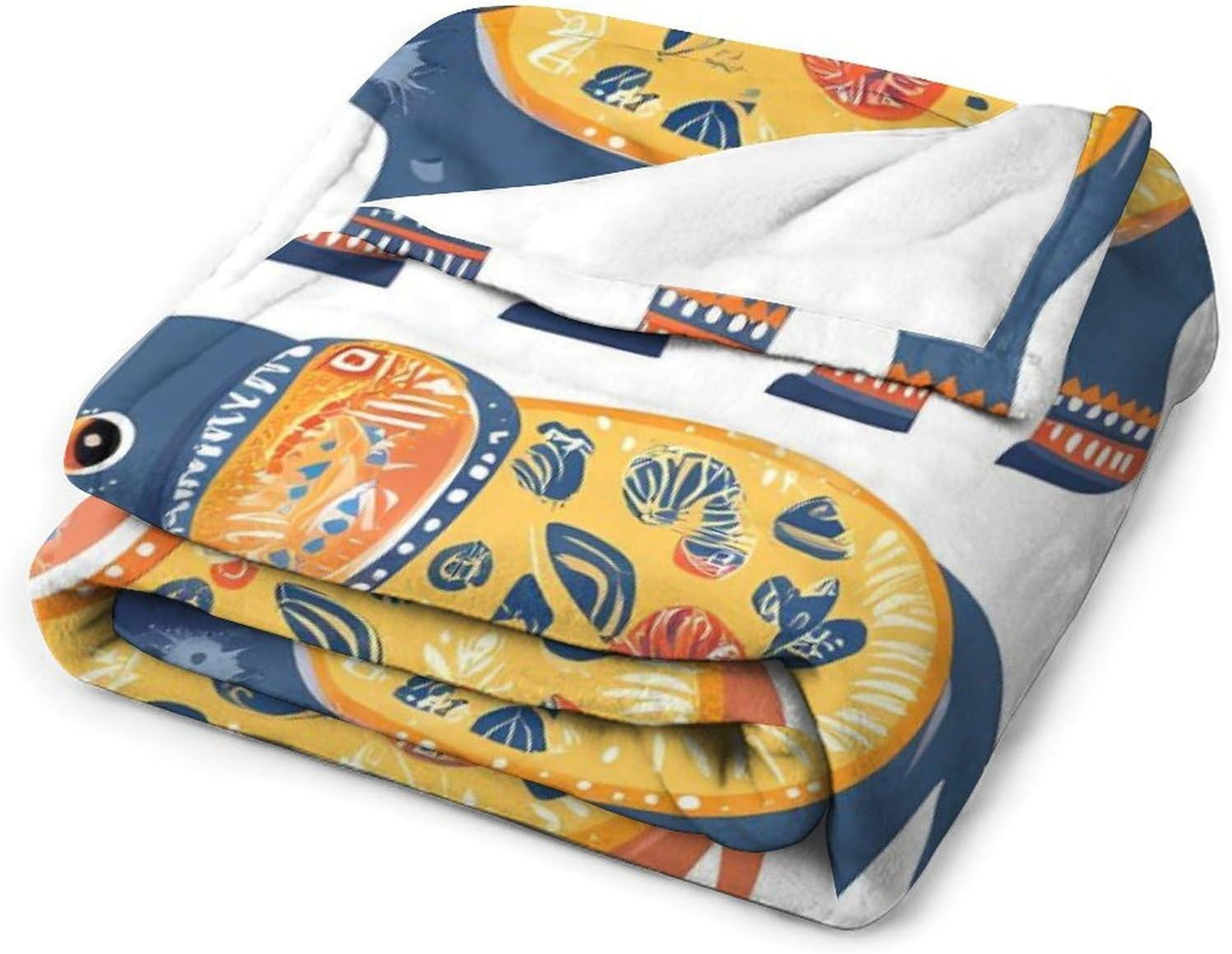 Boho Elephant Throw Blanket for Couch Bed Plush Cozy Fuzzy Flannel Blanket for All Season 50"x70"