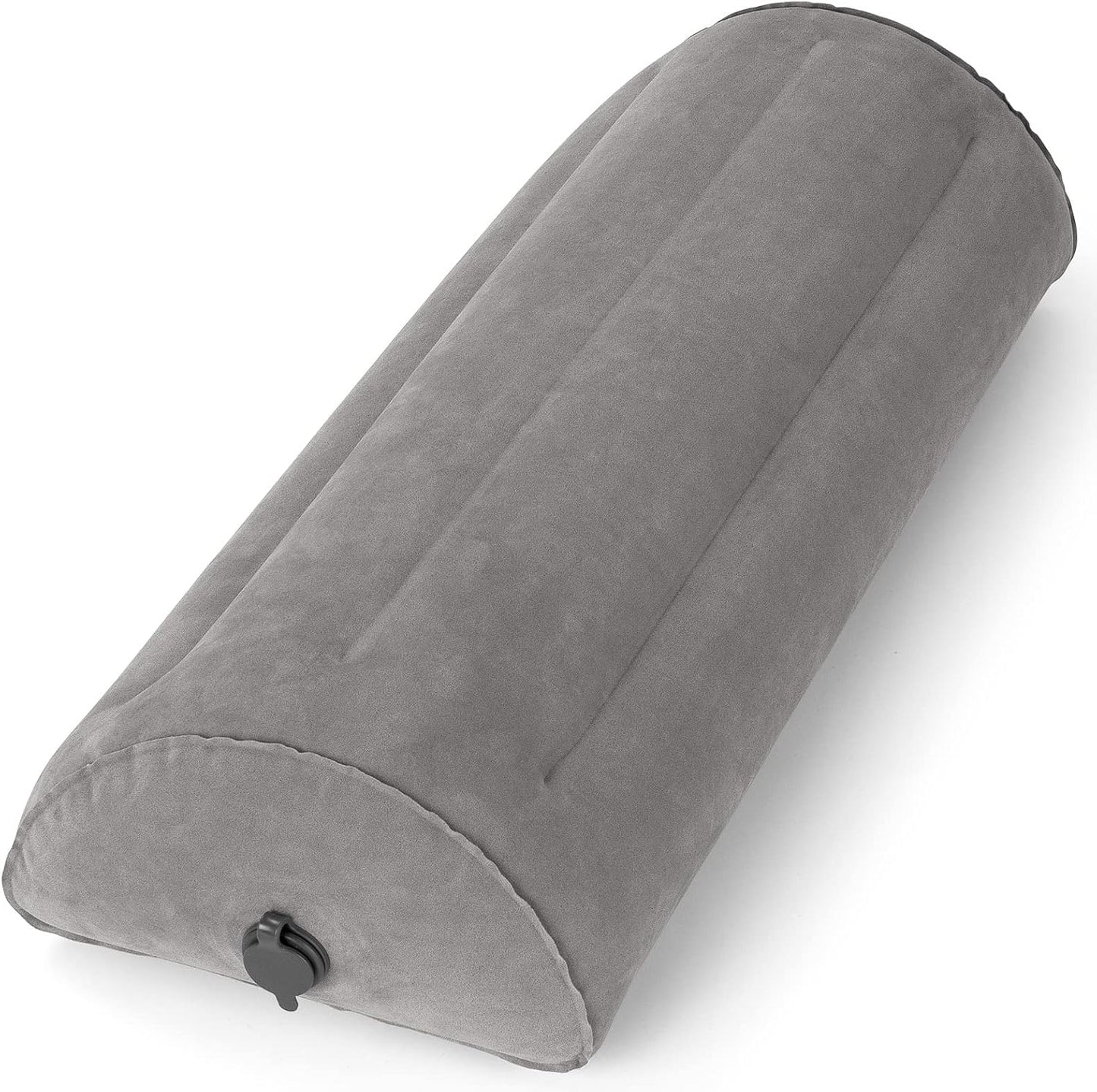Inflatable Bolster Pillow, Half Moon Pillow for Legs, Knees, Lower Back & Head | Semi Roll Pillow for Bed, Sleeping | Knee Pillow for Side, Back Sleepers - Ankle & Knee Support - Leg Elevation