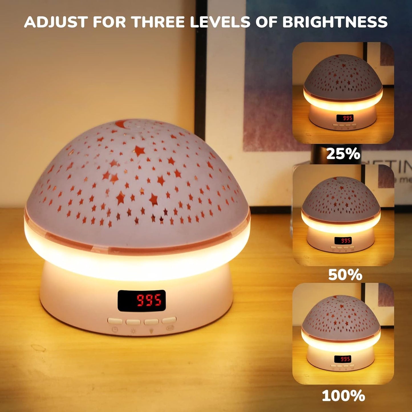 MINGKIDS Toys for 3-8 Year Old Girls Boys,Star Night Light Projector with Hard Projection Cover, Timer&Rotation,2-9 Year Olds Kids Chritsmas Birthday Gifts