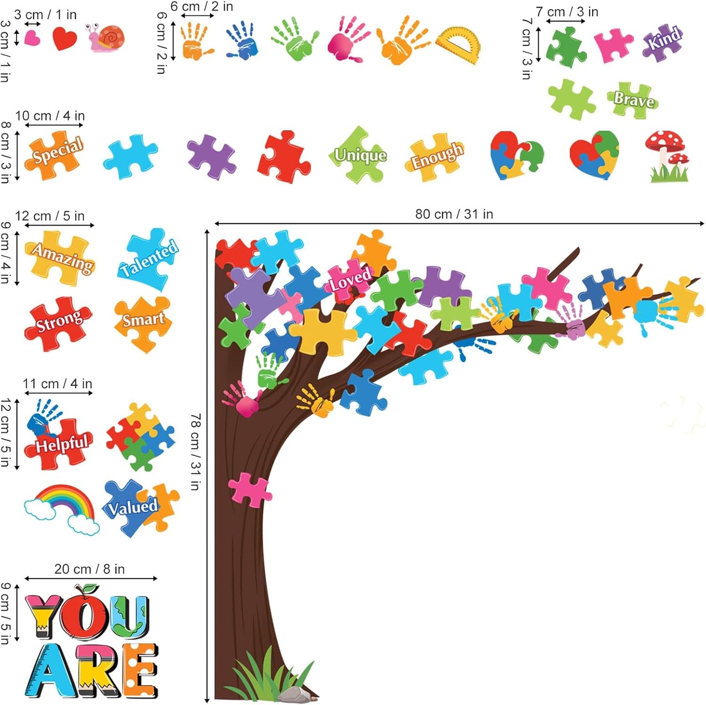 decalmile Reading Corner Tree Wall Stickers Inspirational Motivational Quotes Wall Decals Kids Playroom School Library Classroom Wall Decor