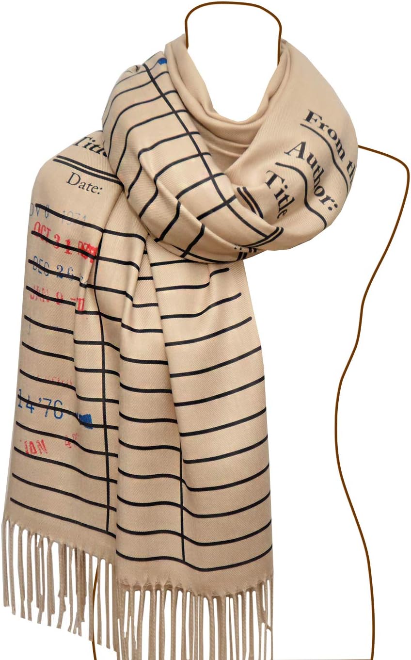Universal Zone Library Card Scarf with Day Due Stamps
