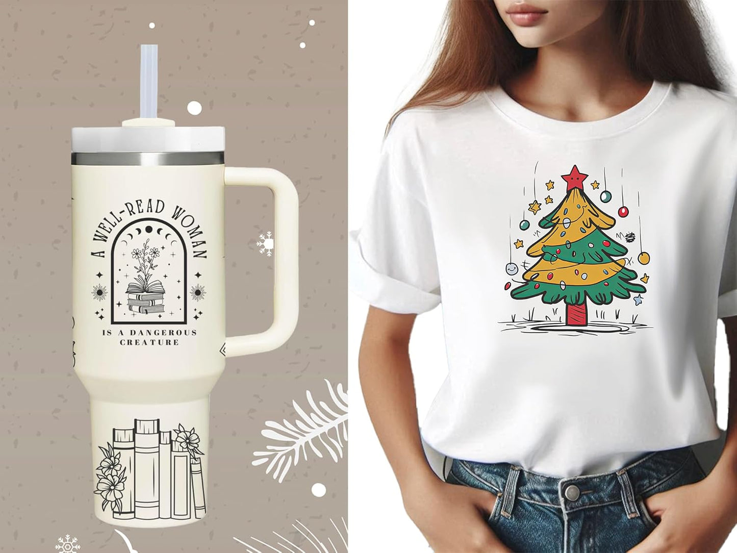 Book Lovers Gifts.40oz A Well-Read Woman Tumbler with Handle.Book Club Cup.40oz Tumbler Gifts for Bookaholic Bookworm Reader Librarian.Birthday Christmas Bookish Gifts for Women.