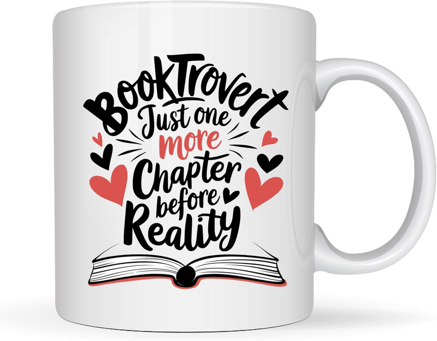 Book Lovers Coffee Mug 11oz White -Booktrovert Chapter A - Gift for Book Club Bookworm Bookish Reading Nerdy Avid Readers Women