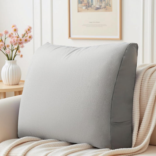 Back Support Pillow for Couch – Bed Rest Back Pillow with Removable Cover, Comfortable Back Pillows for Sitting in Bed or Sofa for Living Room, Bedroom, and Home Decor