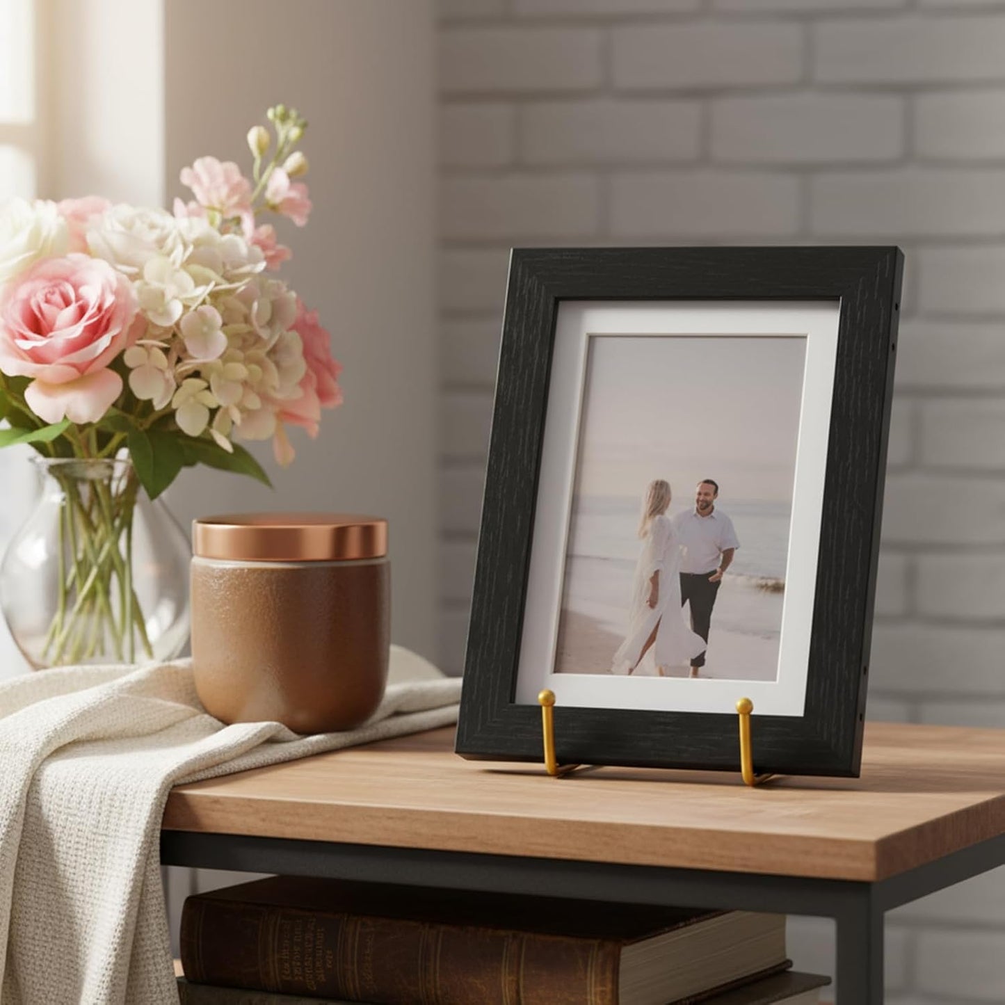 20 Pcs Plate Stands for Display, 4.3 Inch Metal Glod Plate Display Stand Sturdy Picture Frame Stands for Photo, Book, Tabletop, Decorative Plates