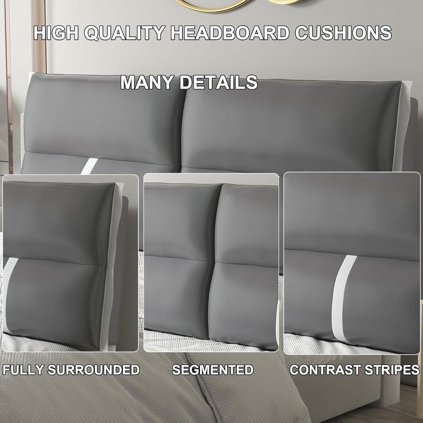 Navy,Paste/79x23x4In,Bedside Cushion Large Bed Backrest Headboard Pillow Lumbar Support Upholstered Reading Pillow Removable Daybed Bunk Bed Bolster Removable Cover