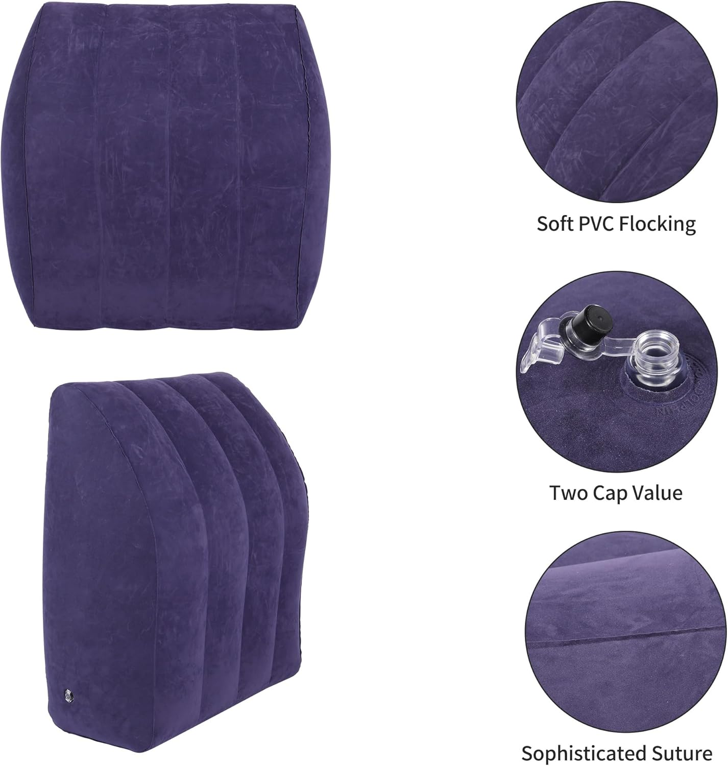 Leg Elevation Pillow, Inflatable Wedge Pillows for Sleeping, Knee Pillow for Legs Relax Muscles and Comfort Reduce Swelling,Injury,Recovery