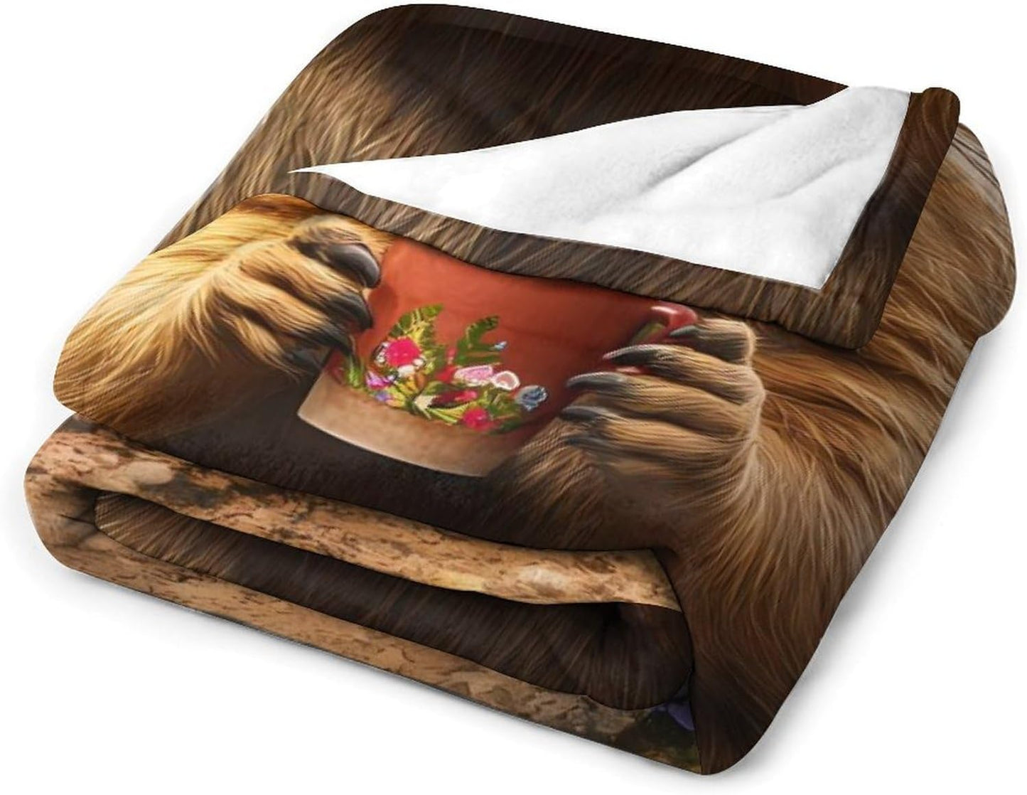 Funny Garden Groundhog Throw Blanket for Couch Bed Plush Cozy Fuzzy Flannel Blanket for All Season 40"x60"