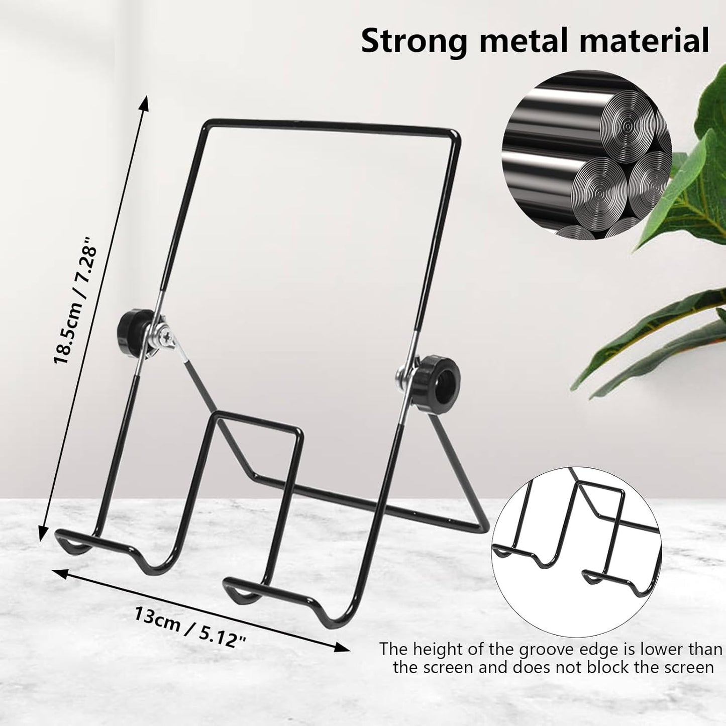 2 Pack Foldable Tablet Stand,Adjustable Metal Portable Tablet Holder,Mobile Phone Holder,Displays Picture Frames, Photo,Cookbooks, iPad, Sheet Music