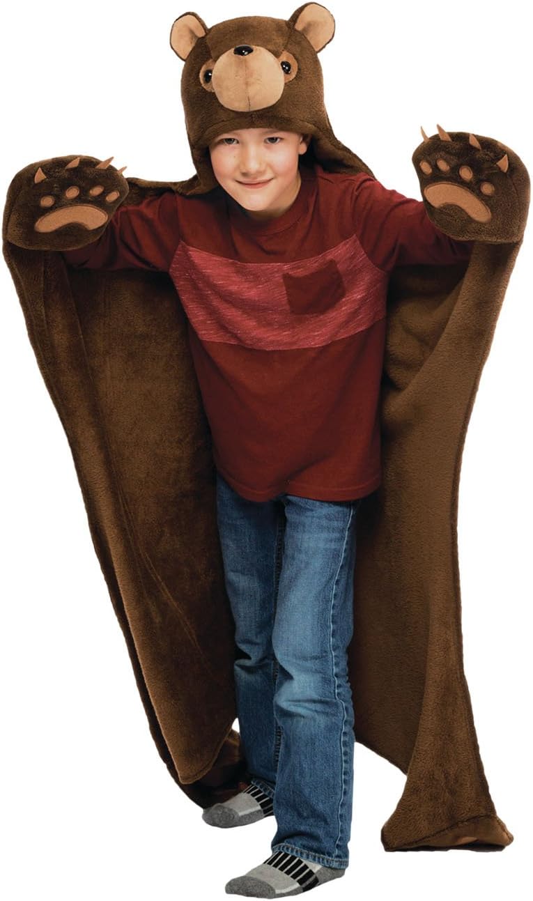 Fin Fun Wearable Hooded Blanket for Kids - Kids Wearable Blanket Hoodie - For Boys & Girls