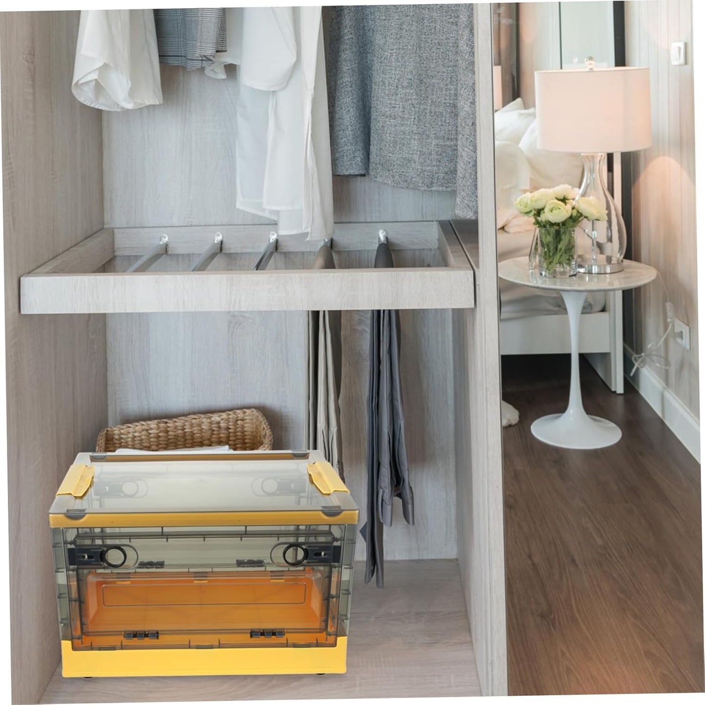 Box Yellow Pp Cubes Bento Storage Bins Organiser