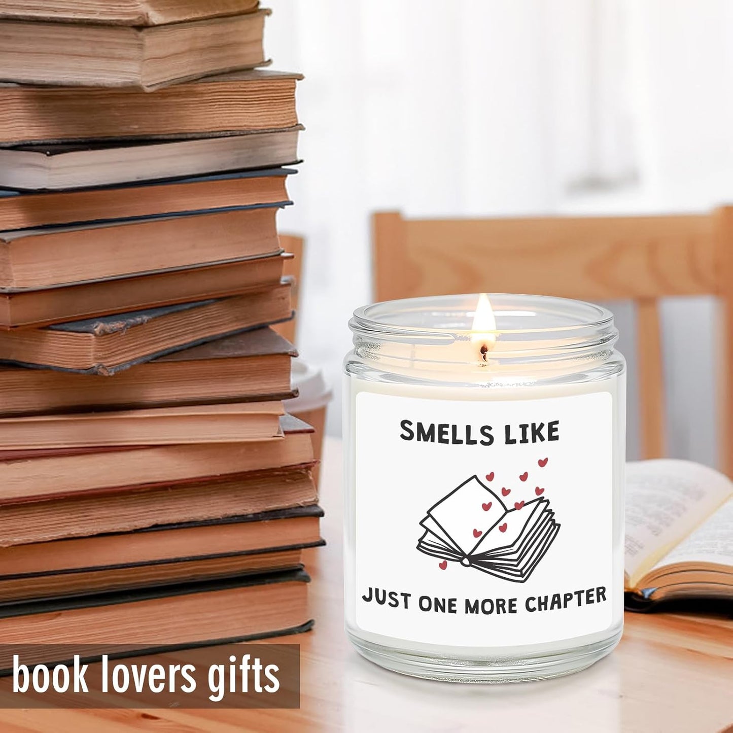 Book Lovers Candle Gifts, Funny Gifts Ideas for Book Lovers, Birthday Bookish Presents for Readers Librarian Bookworms -Lavender Candles