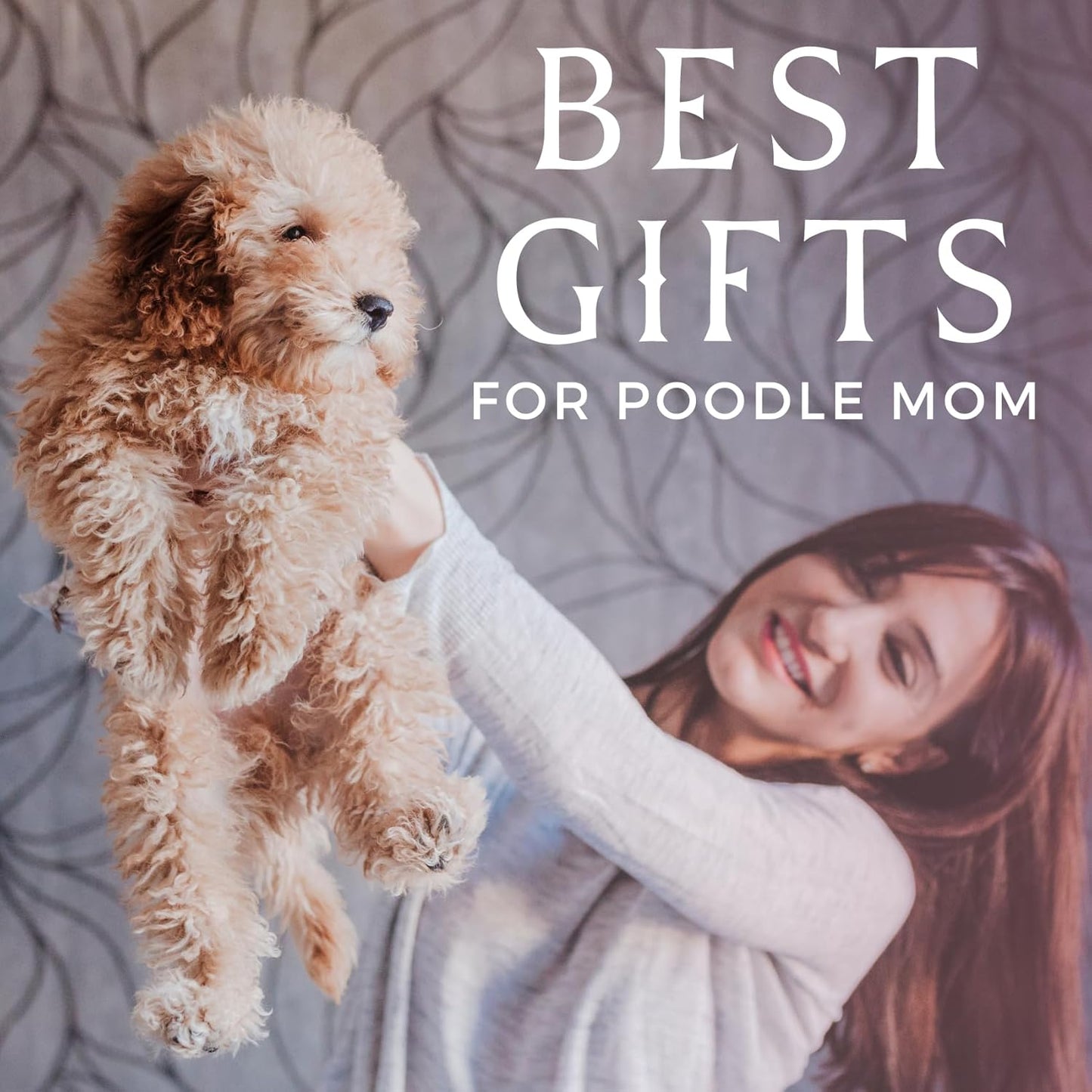 Poodle Gifts for Women, Best Unique Poodle Flannel Throw Blanket for Poodle Mom, 50 x 65 inch, Skin Friendly, Novelty Poodle Mom Gift