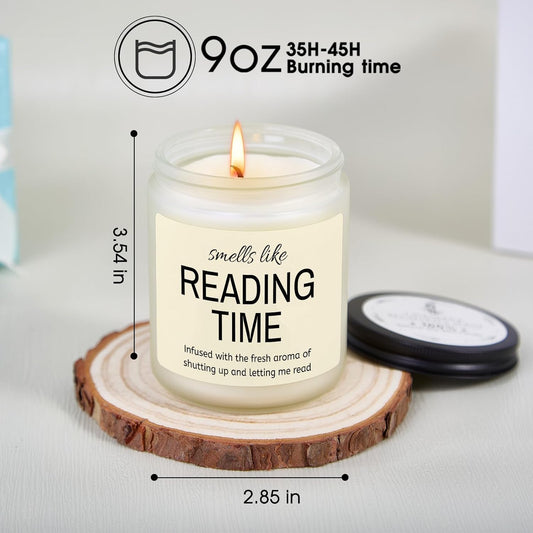 Gifts for Book Lovers, Book Lover Gifts for Women, Readers Bookish Gift Reading Accessories for Librarian Books Themed Club, Reader Bookworm Candle Gift