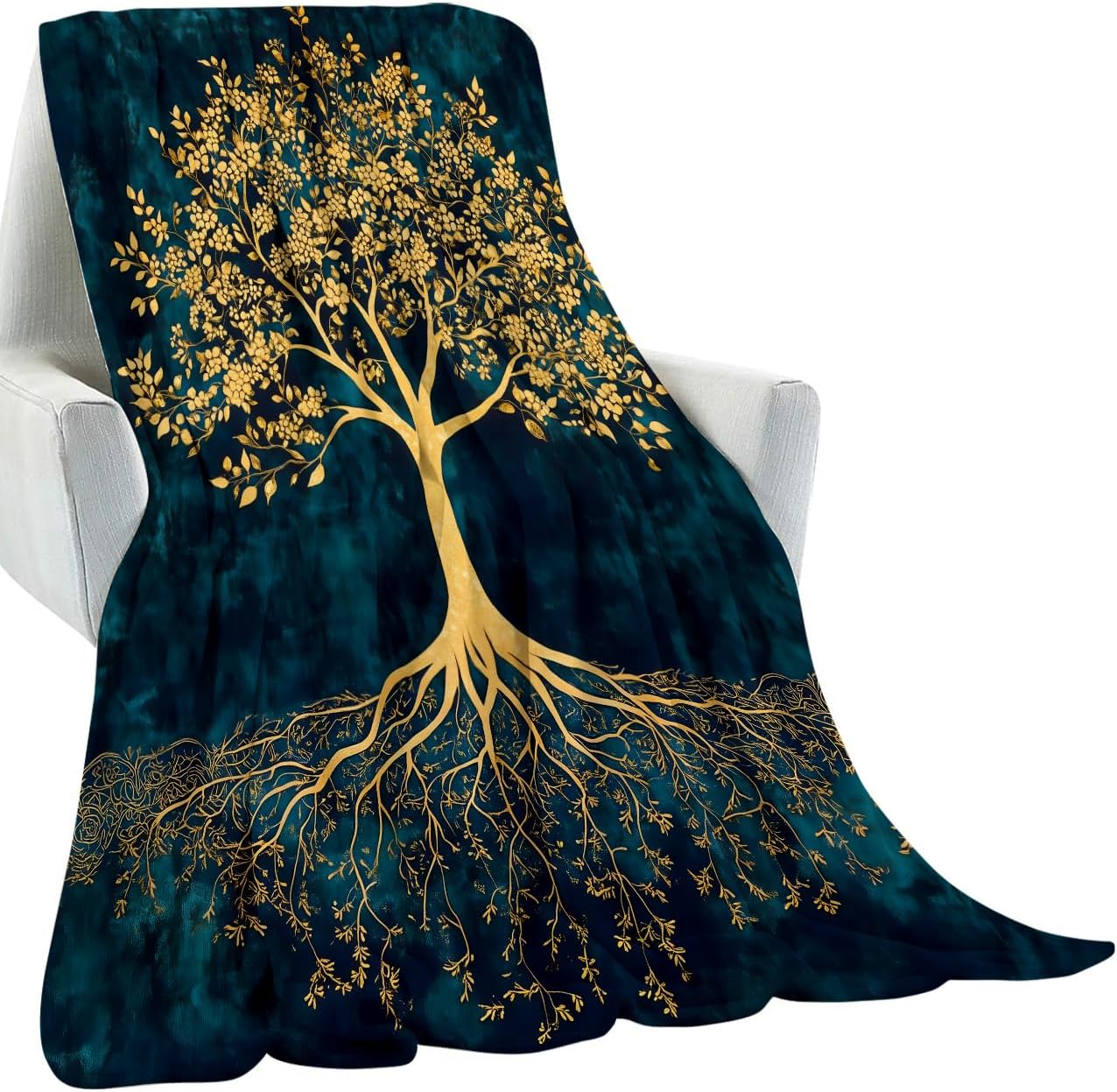 Tree of Life Blanket Gifts for Women Adult Girls,Lush Foliage Throw Blankets,Soft Comfy Lightweight for Home Couch Bed Sofa Spiritual Decor,Tarot Card Aesthetic Art 60x80in