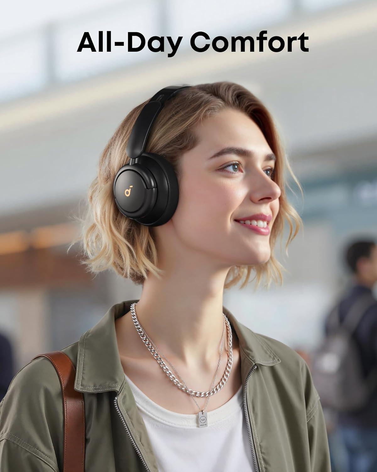 Soundcore Q30 by Anker, Hybrid Active Noise Cancelling Headphones, Multiple Modes, Hi-Res Audio, Custom EQ via App, 50H Playtime, Comfortable Fit, Bluetooth, Multipoint Connection