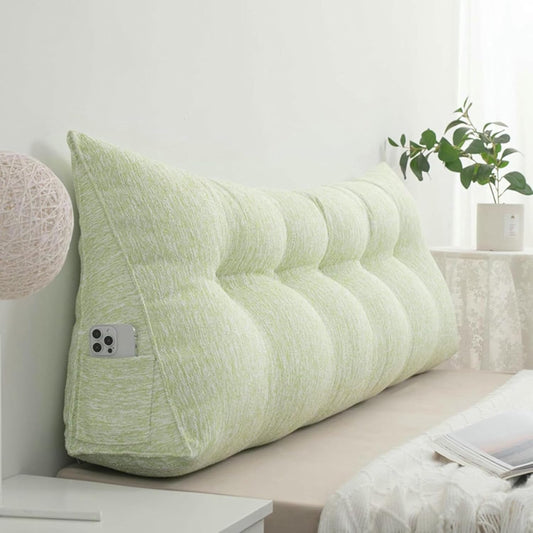 Large Upholstered Headboard Cushion Wedge Reading Pillow Stripe Headboard Backrest Bed Rest Support Pillowboard Daybed Bunk Bed Dorm Bolster~/