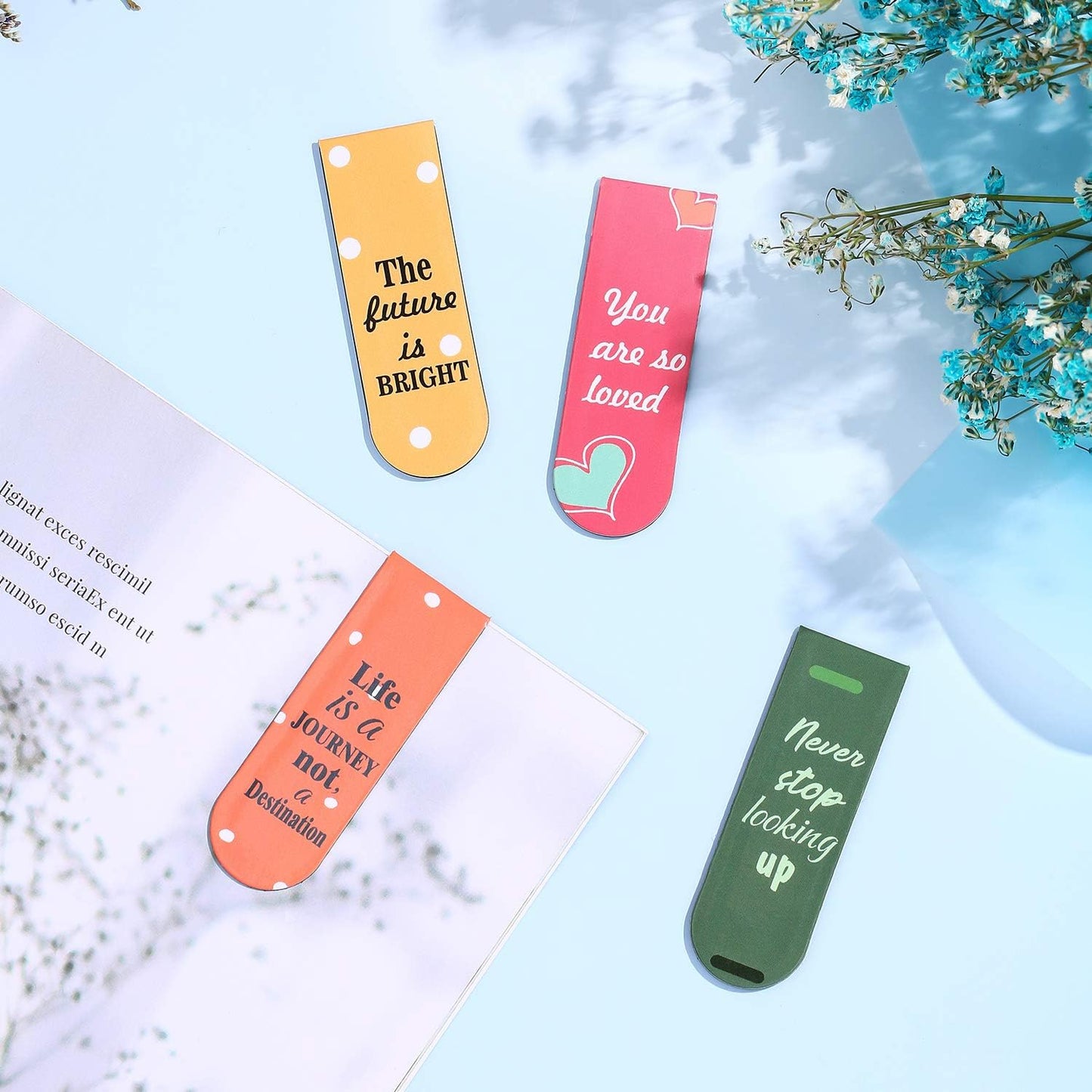 Inspirational Women History Month Quotes Magnetic Bookmarks Encouraging Bookmarks Magnet Page Markers Positive Magnetic Page Clips Bookmark for Students Teachers School Home Office Supplies(30 Pcs)
