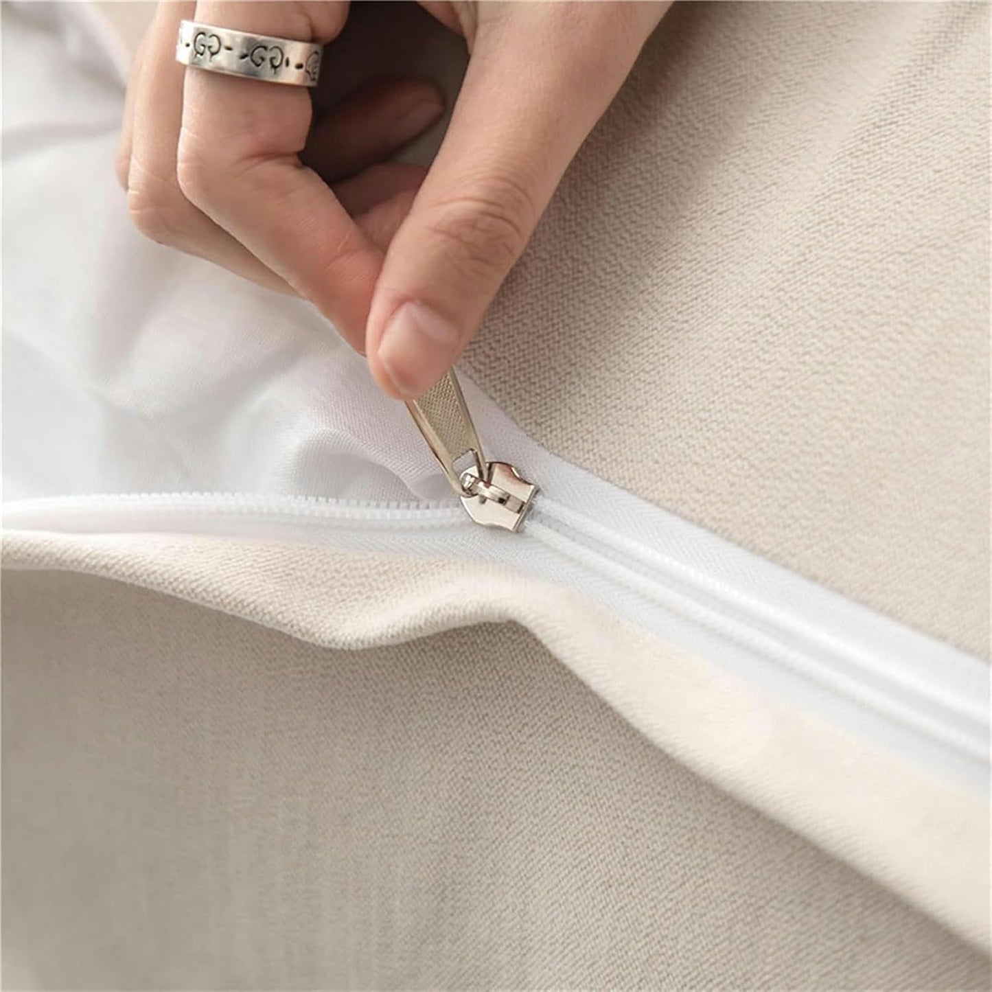 Bed Rest Reading Wedge Headboard Backrest Tufted Pillow, Large Bolster Triangular Headboard Pillow with Pocket and Removable Cover, Back Support Pillow for Sleeping