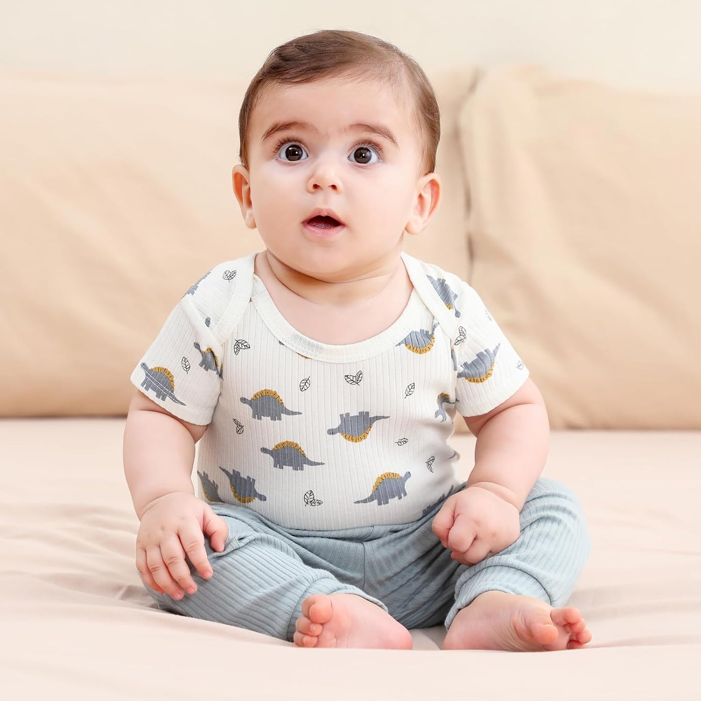 Baby Bodysuit and Pant Set 10 Pack Cotton Newborn Baby Boy Girl Clothes Outfits