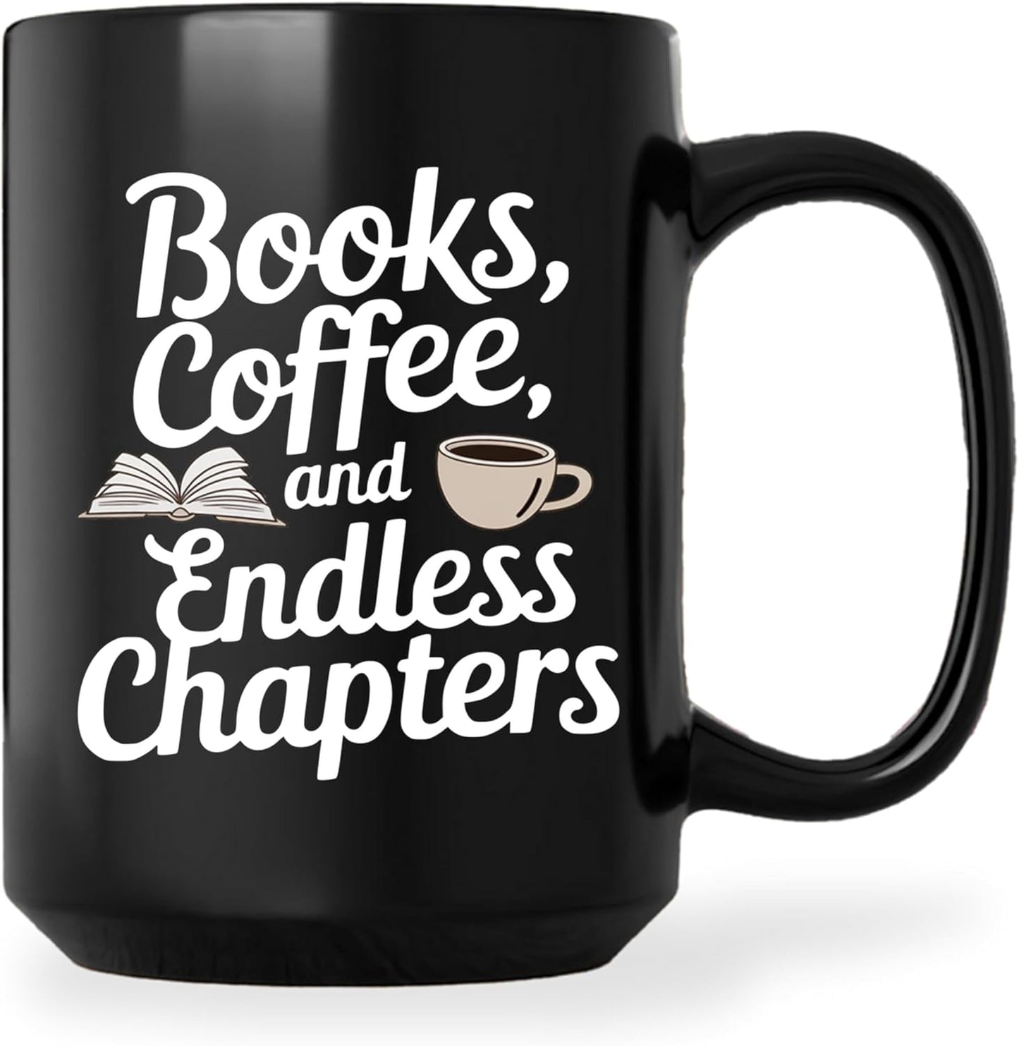 Book Lovers Coffee Mug 15oz Black -Readers Potion - Gift for Book Club Bookworm Bookish Reading Nerdy Avid Readers Women
