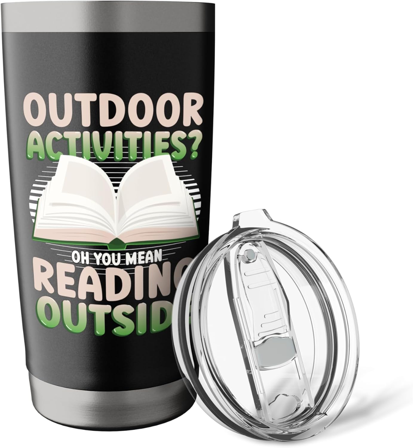 Outdoor Activities Reading Outside Books Reading Stainless Steel Insulated Tumbler