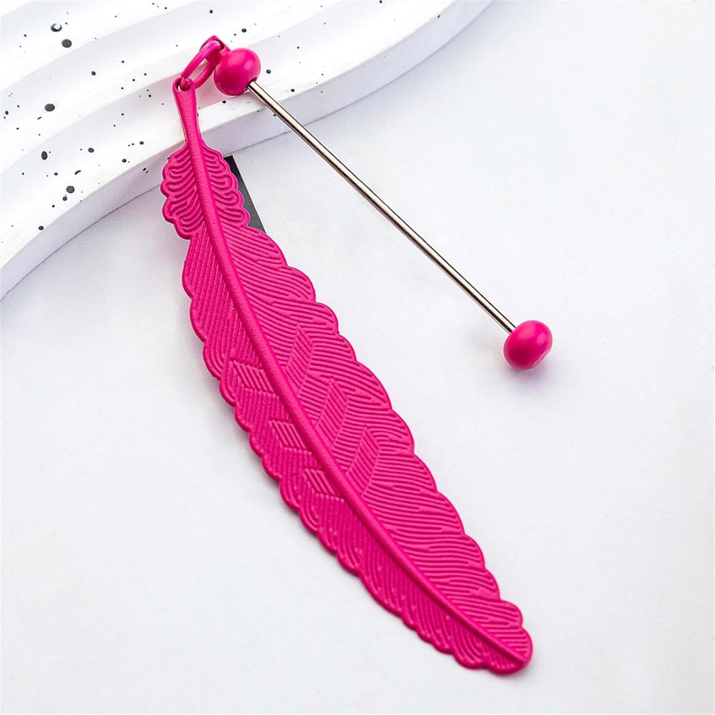 Beadable Bookmarks Metal Book Page Holder with Pendant Reading Book Lover Reader