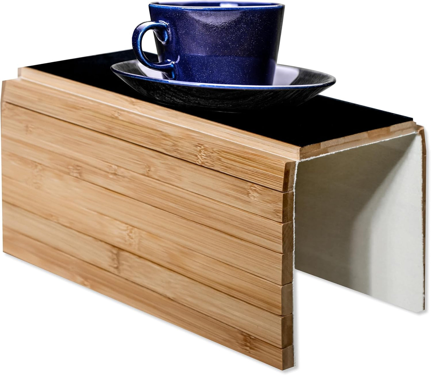 Trademark Innovations Sofa Arm Tray Couch Table Tray Couch Arm Cup Holder Couch Caddy with Cup Holder