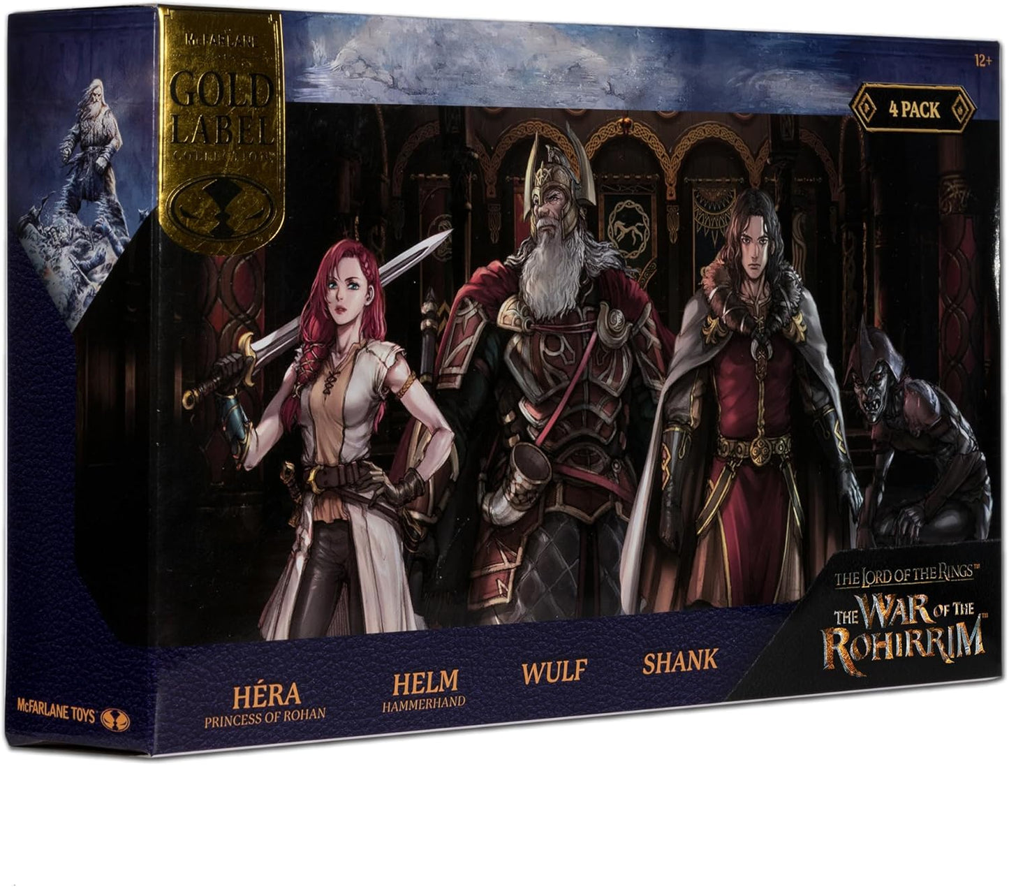 McFarlane Toys - The Lord of Rings: The War of The Rohirrim 4in Action Figure Gold Label 4 Pack