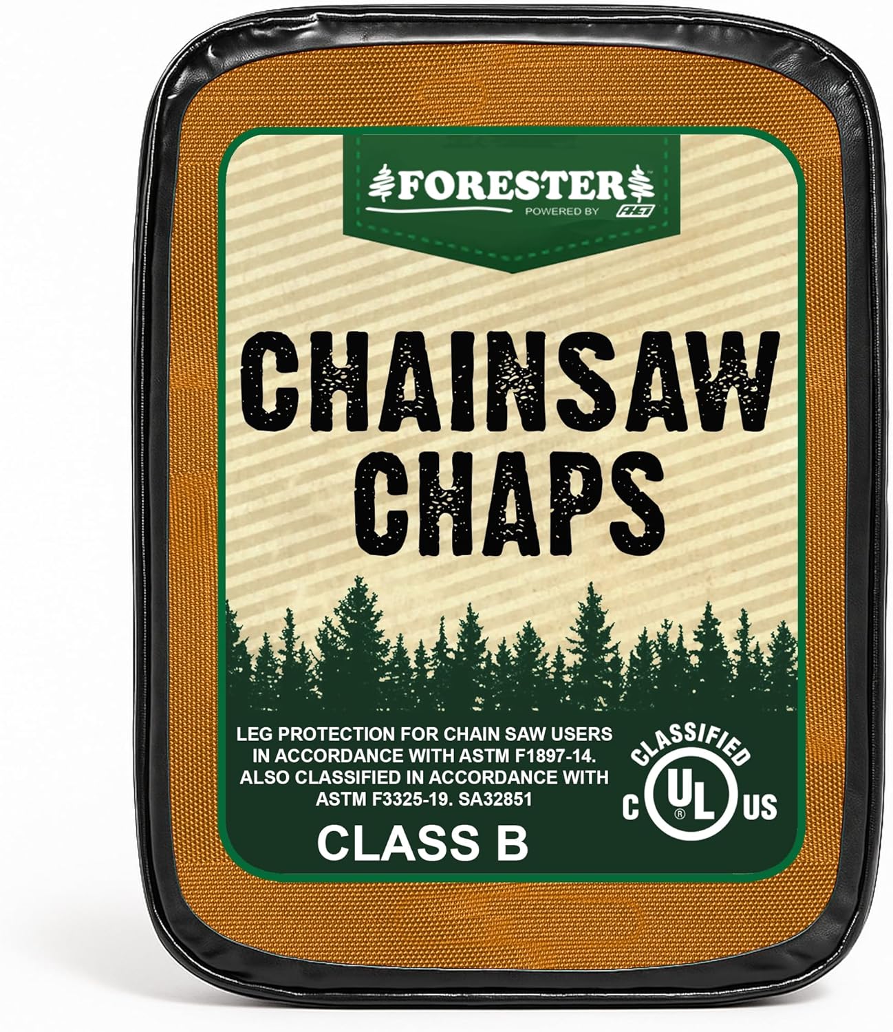 FORESTER Chainsaw Chaps for Men & Women | Apron-Style Chaps with Pocket & Adjustable Waist | Chainsaw Safety Equipment