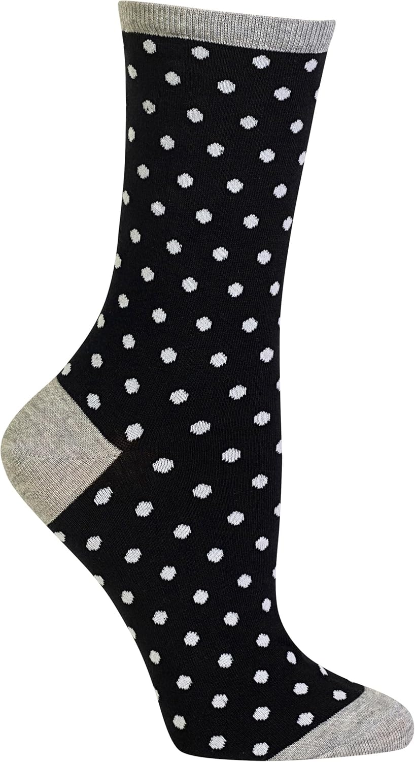 Hot Sox Women's Novelty Geometric Pattern Crew