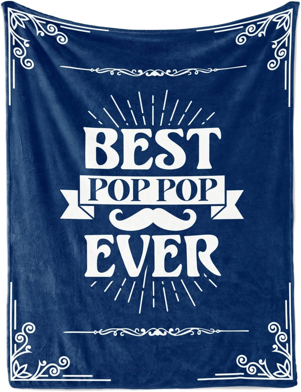 InnoBeta Pop Pop Gifts, Gifts for Grandpa, Throw Blanket for Grandfather, Presents from Granddaughters Grandsons for Christmas, Birthday, Father's Day - 50" x 65" Best Pop Pop Ever