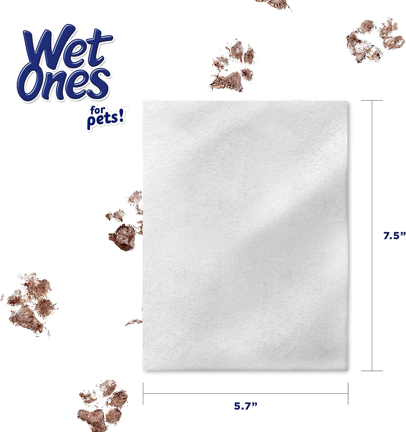 Wet Ones for Cats Freshening Wipes, Multi-Purpose Cat Grooming Wipes with Aloe Vera, Helps Remove Dirt, Odor, and Dander Between Baths, Fresh Scent, 50 Count