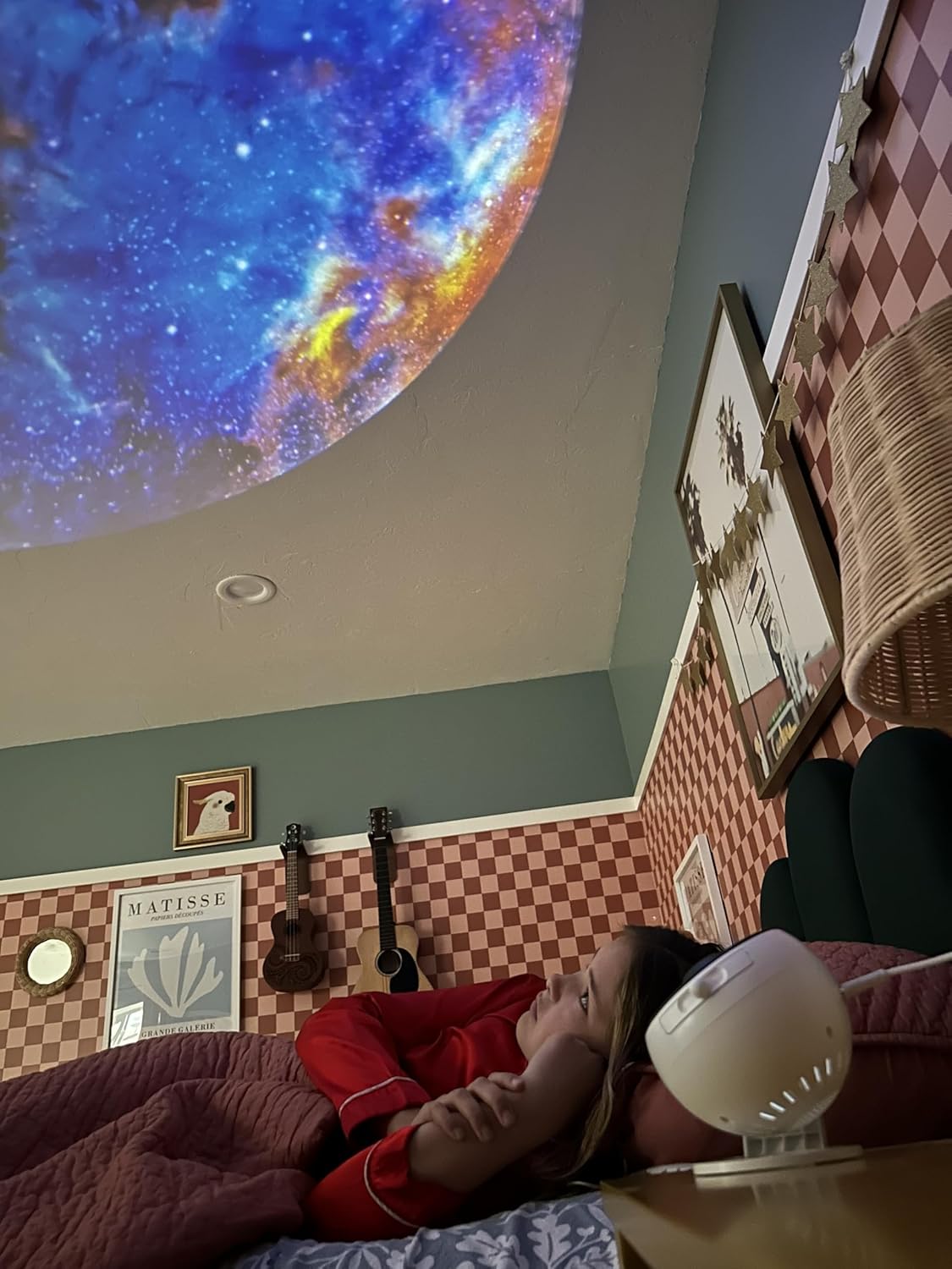 Lumi Galaxy Projector – Star Projector Galaxy Light with 12 HD Film Discs, 360° Rotating Planetarium Room Lights for Bedroom Ceiling, Night Lights for Kids, Northern Lights Projector