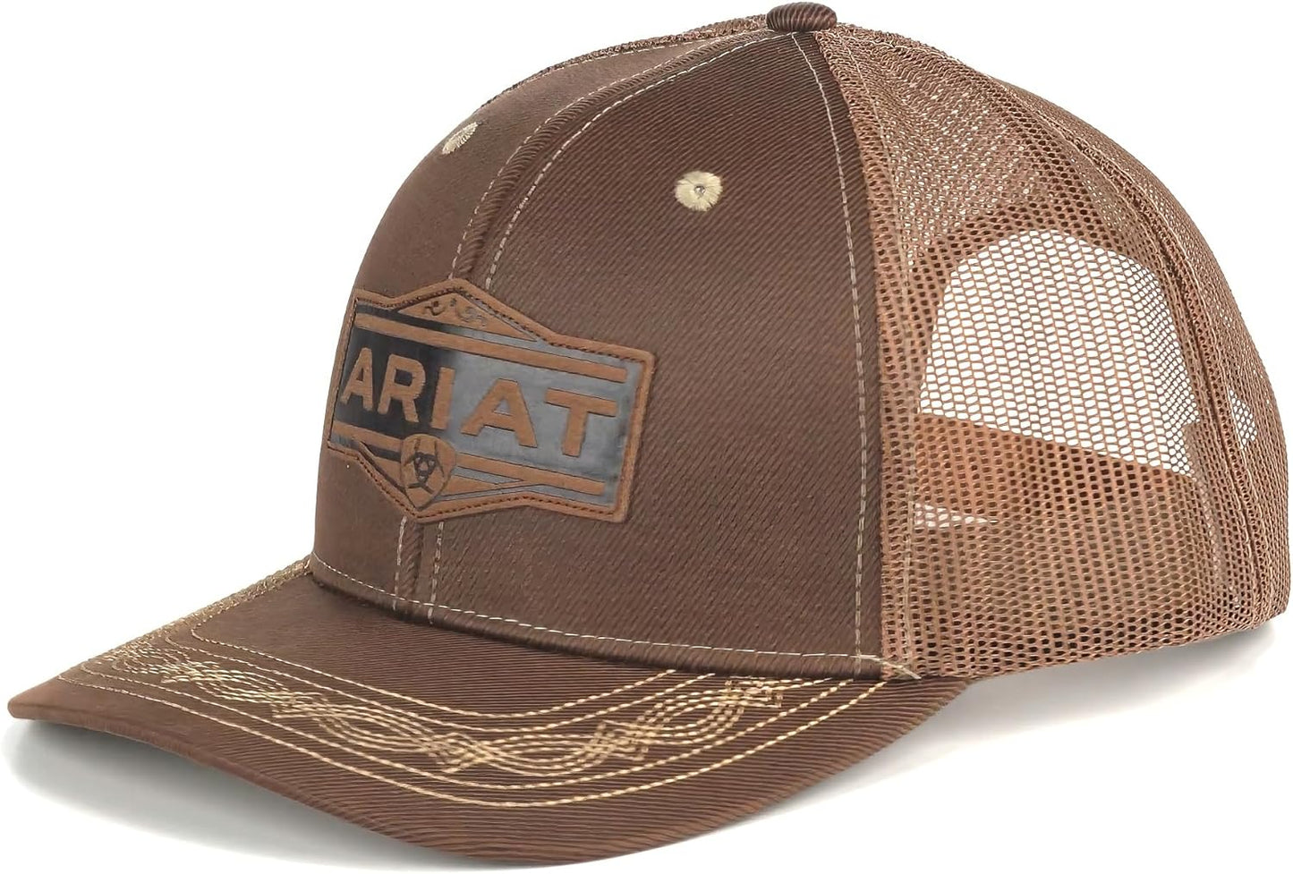 Ariat Men's Black Red Gray Mesh Hat