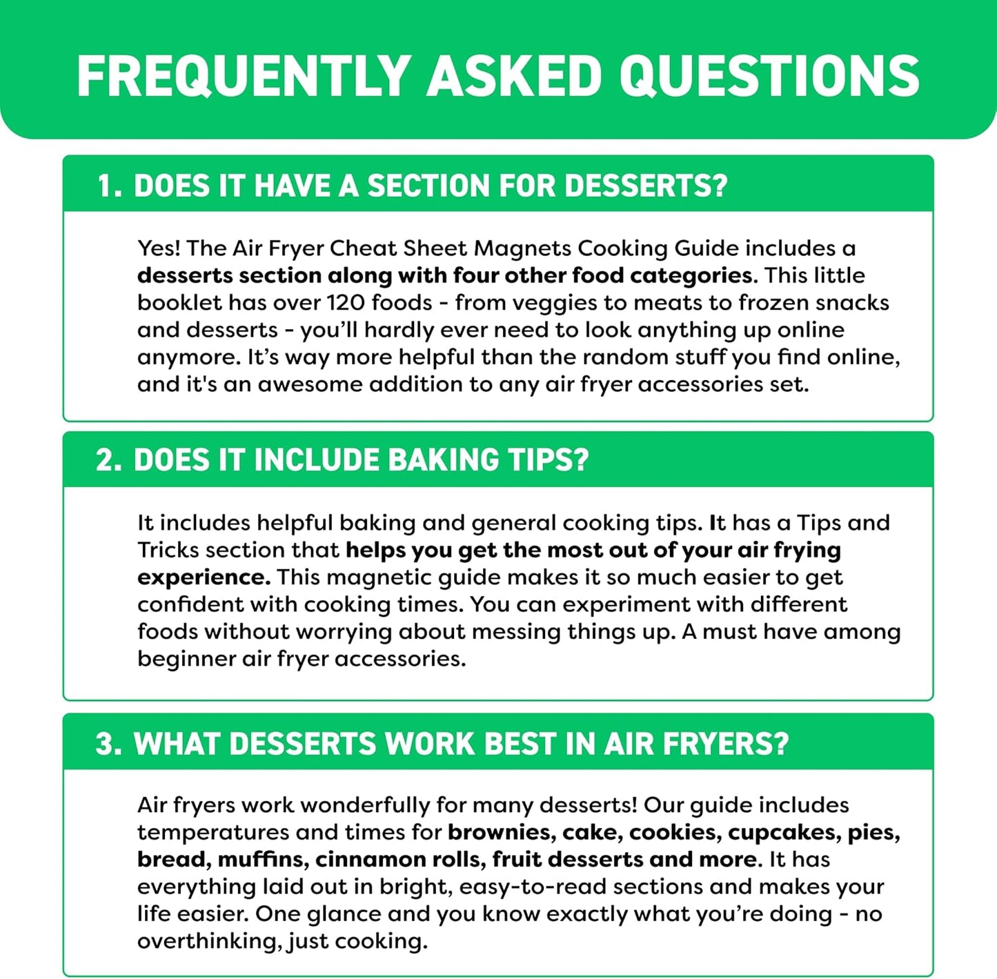 Air Fryer Cheat Sheet Magnets Cooking Guide Booklet - Air Fryer Cookbooks - Air Fryer Liners - Air Fryers Kitchen Gifts Gadgets 2026 - Air Fryer Accessories - Air Fryer Cooking Guide