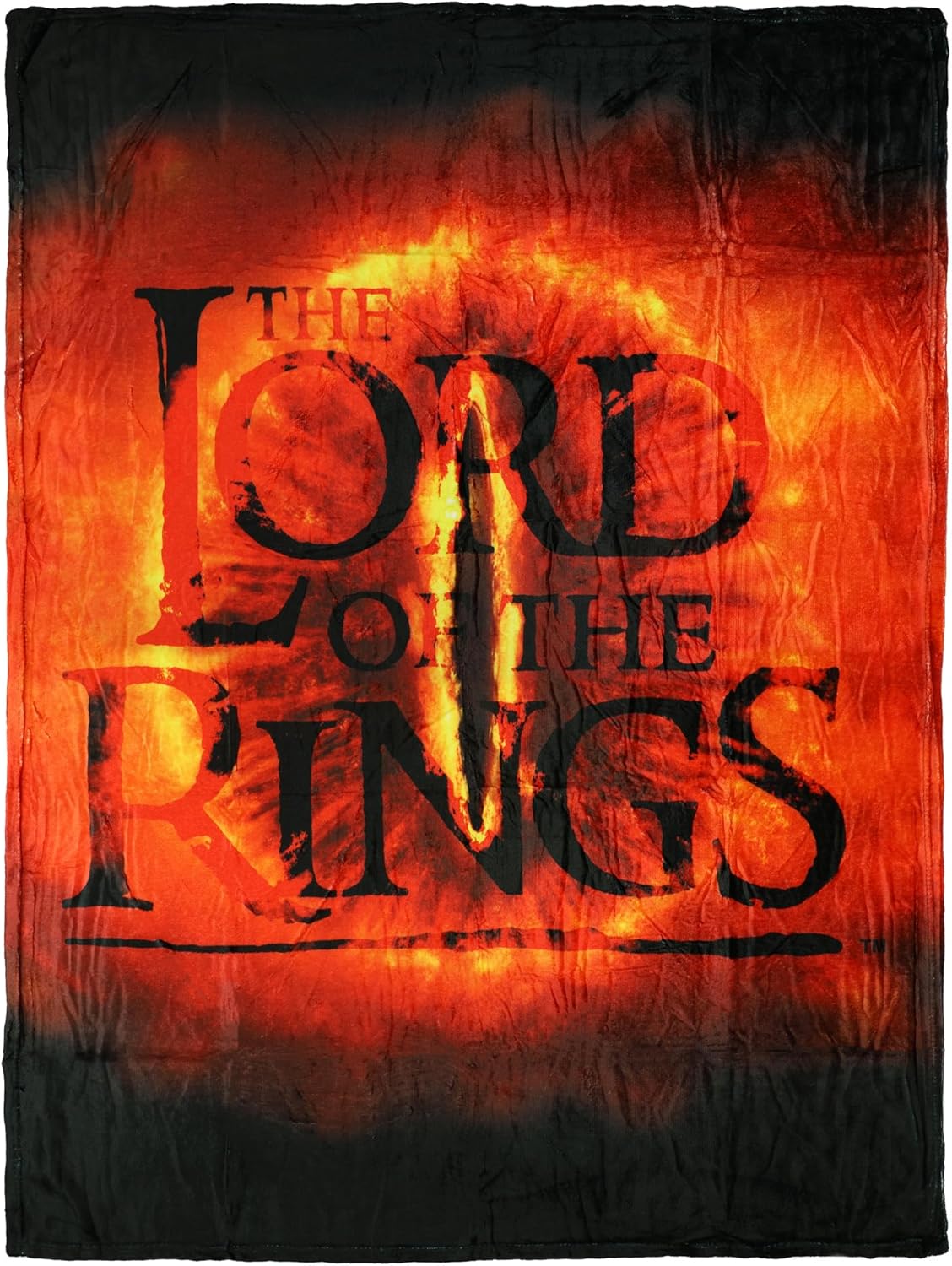 Northwest Lord of The Rings Blanket Eye of Sauron Lightweight Silk Touch Throw 46" X 60"