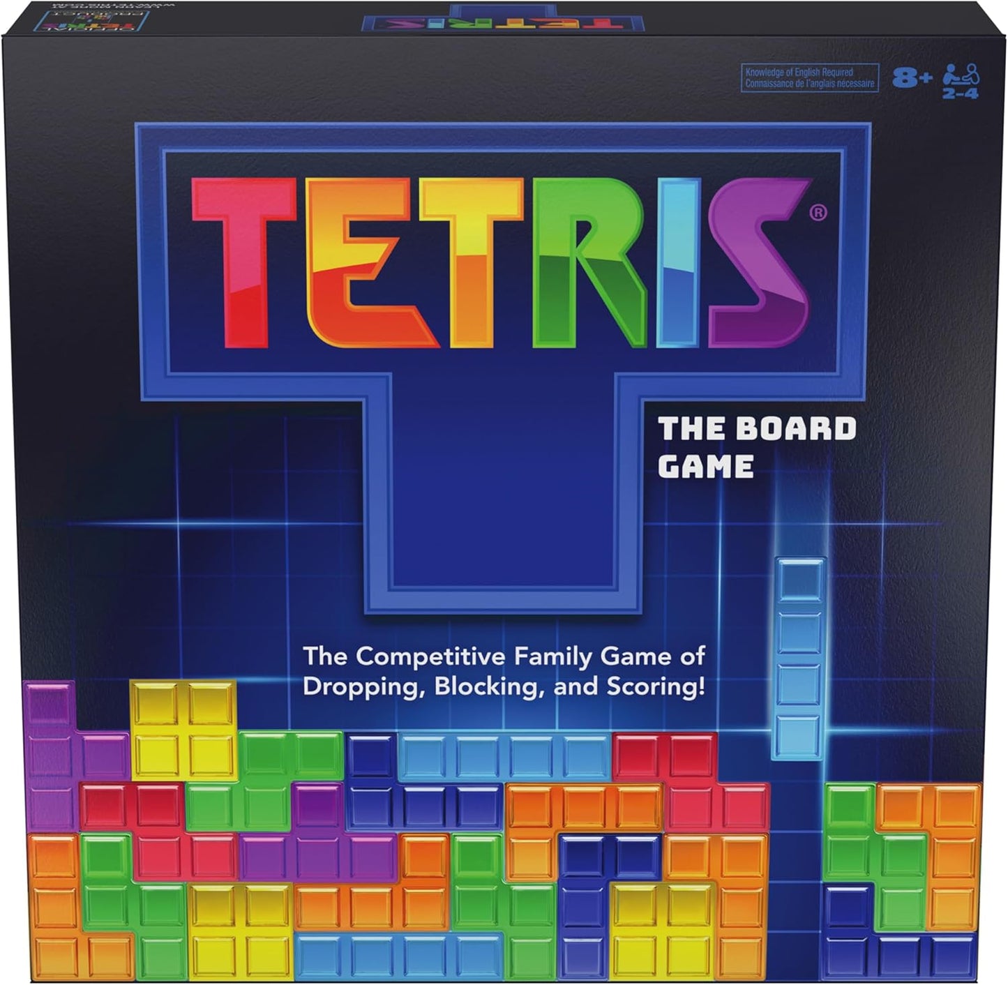 Spin Master Games, Tetris: The Board Game, Play the Classic Puzzle Game Tetris in Real Life, Multiplayer Head-to-Head Puzzle Challenge, 2-4 Players, Easter Gift, Ages 8 & Up