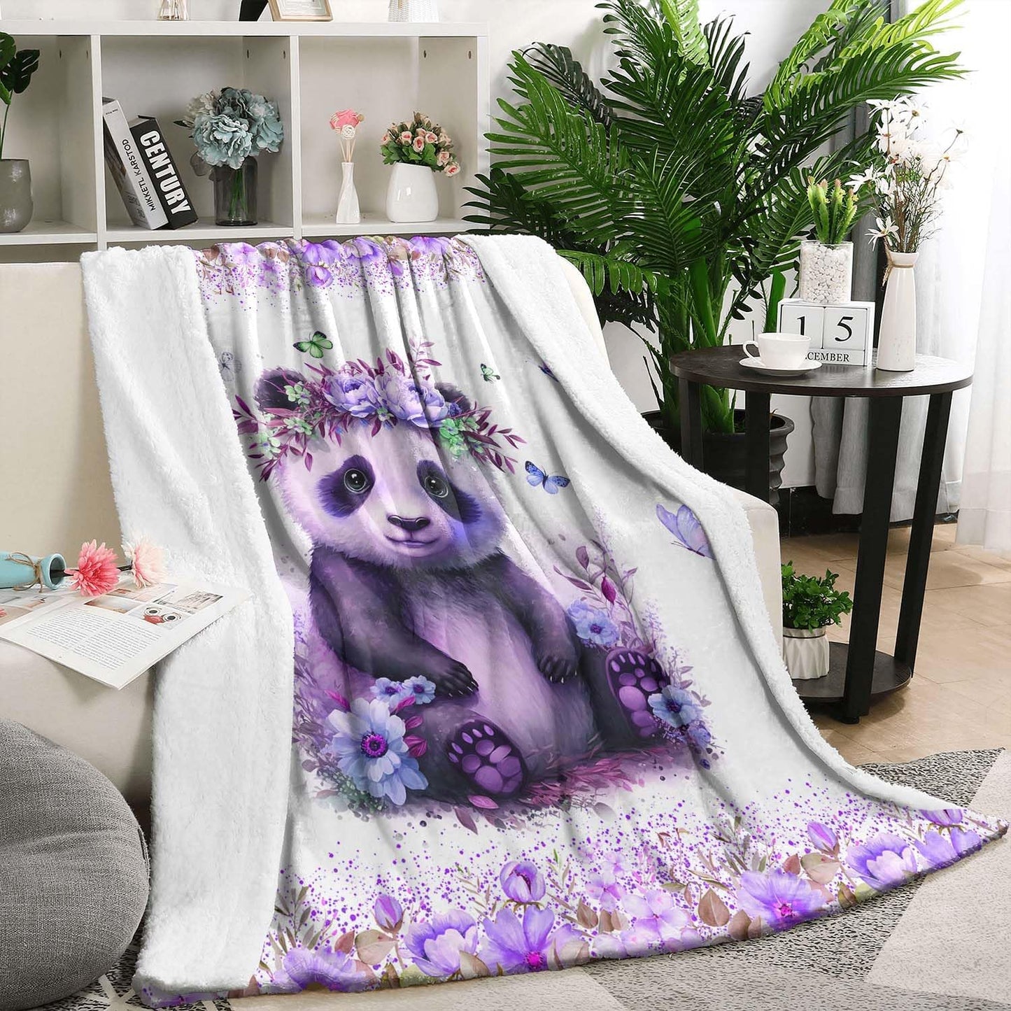 Panda Blanket for Women -Throw Blanket for Couch Bed Sofa 50x60 inches